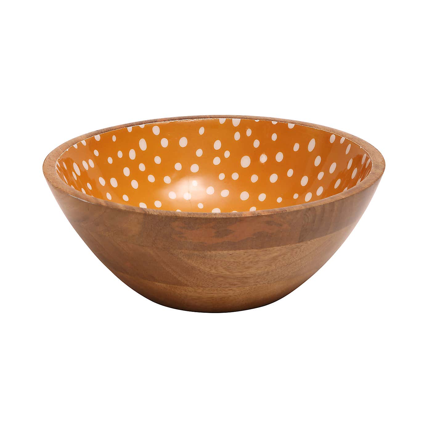 Dexam Sintra Mango Wood Spotted Salad Bowl