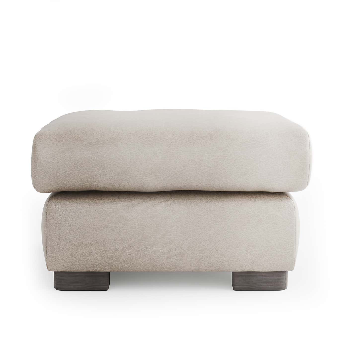 Carson Faux Leather Footstool