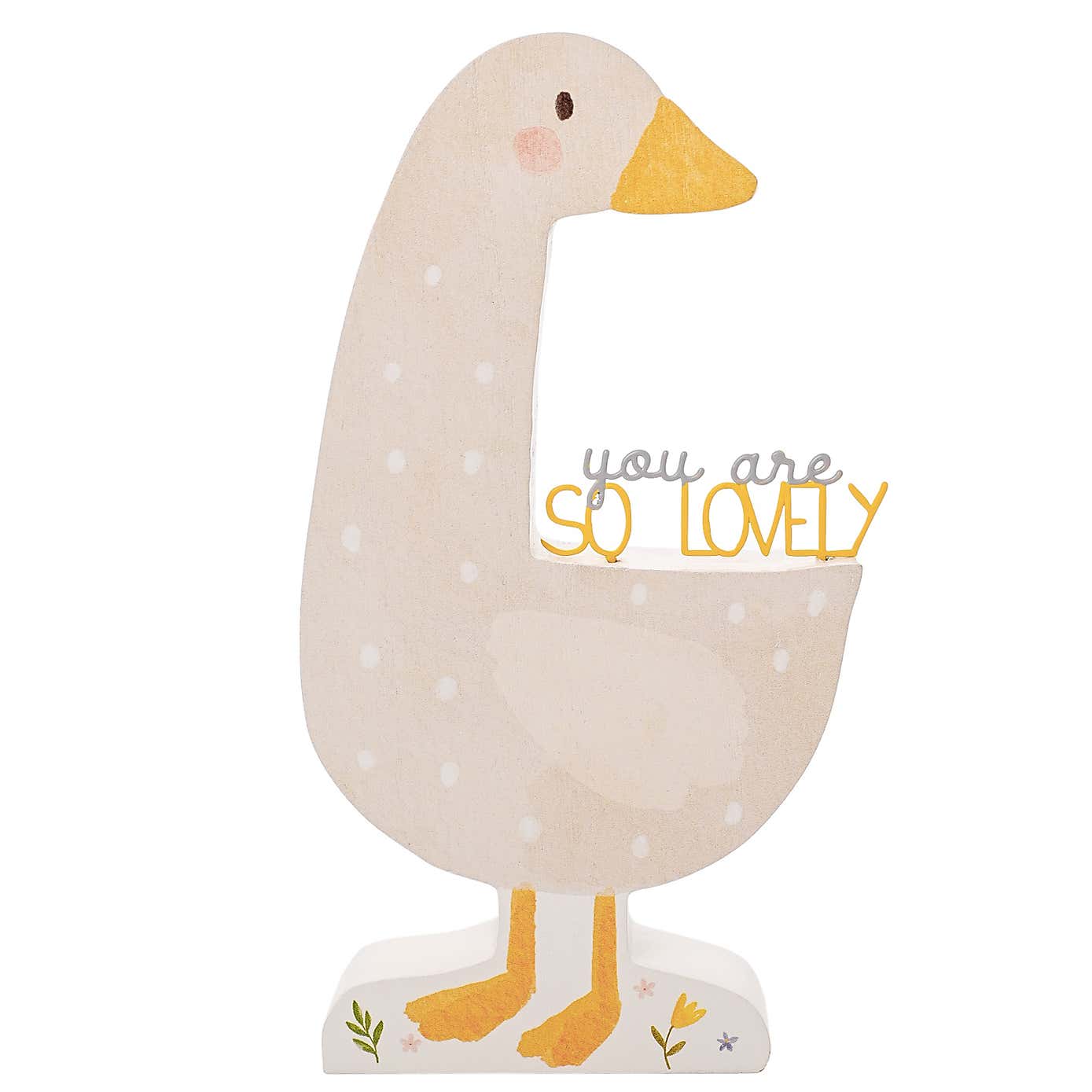 You Are So Lovely Goose Plaque