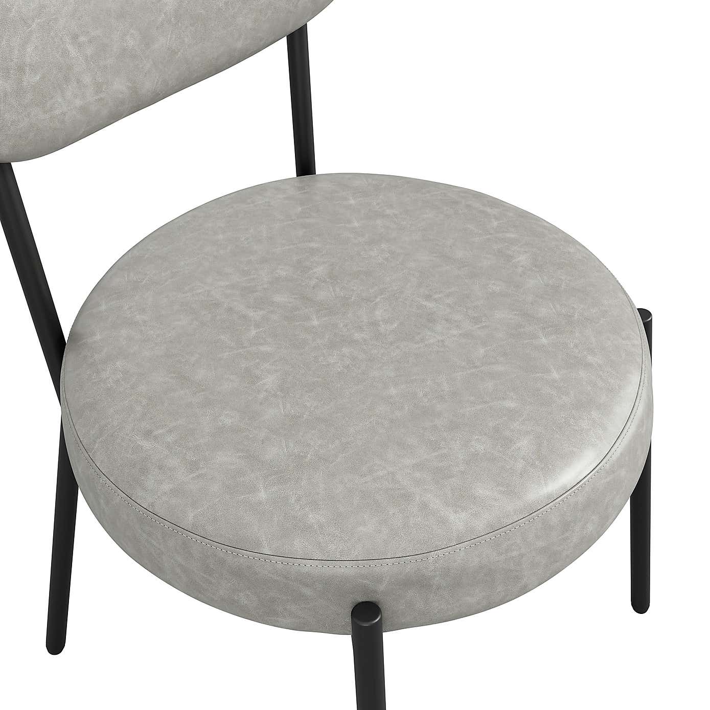 Smith Faux Leather Set of 2 Dining Chairs