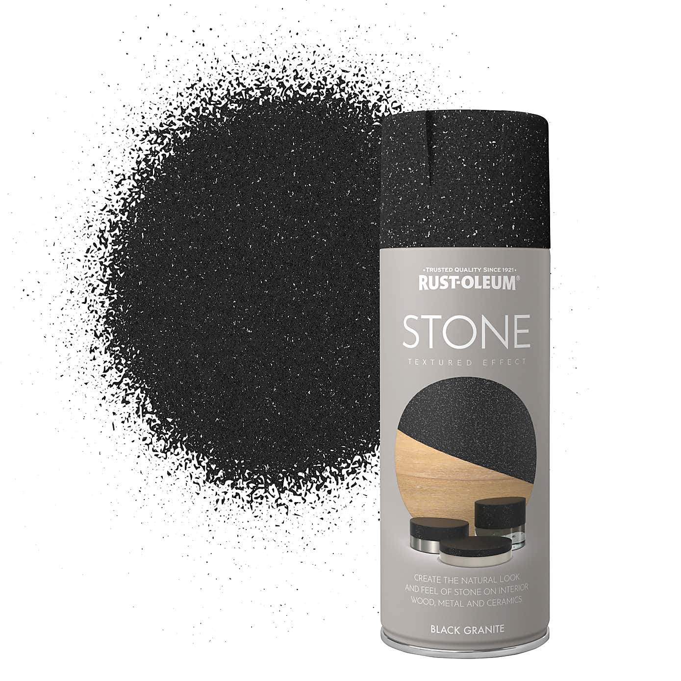 Rust-Oleum Stone Black Granite Spray Paint