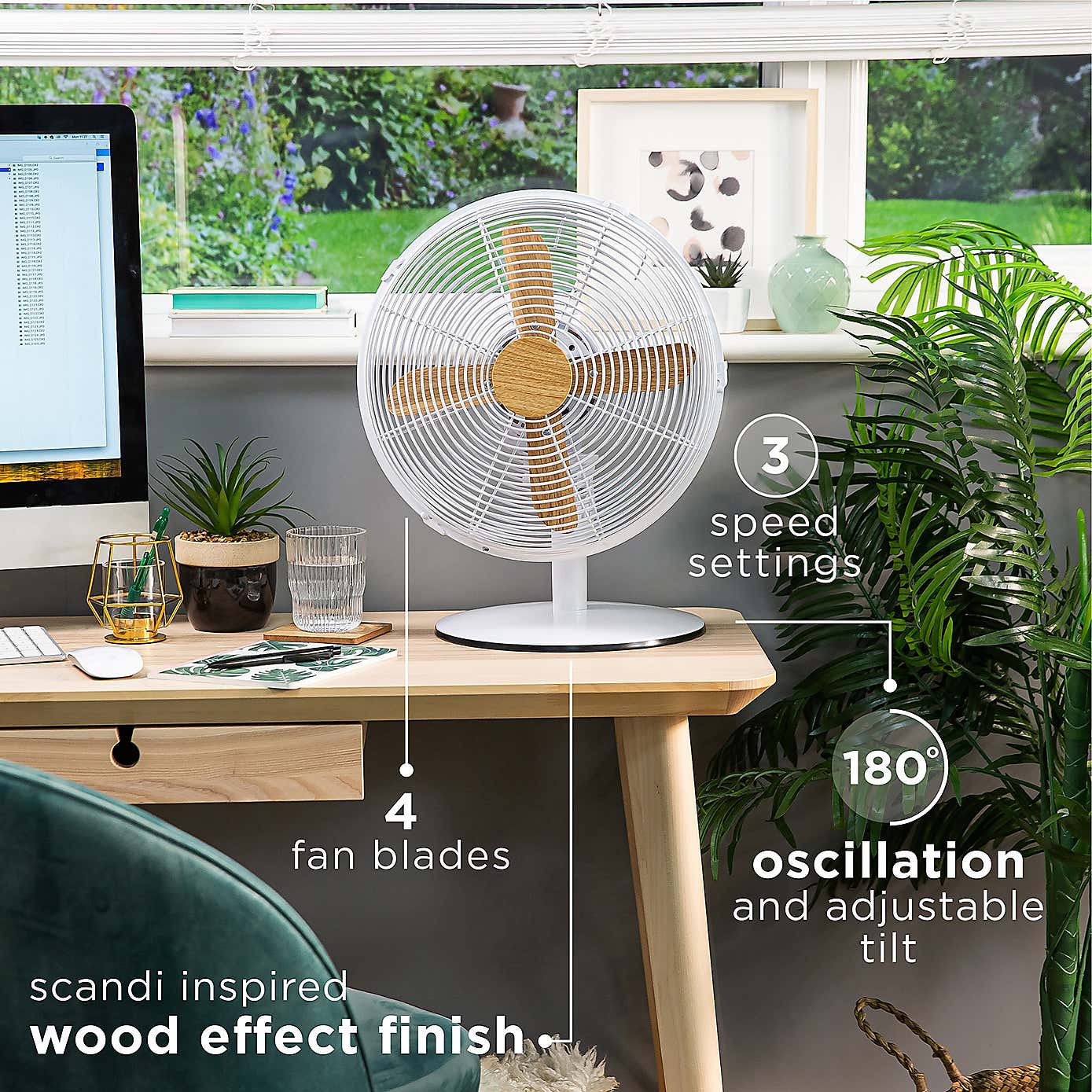 Russell Hobbs Scandi Style 12 Inch Desk Fan