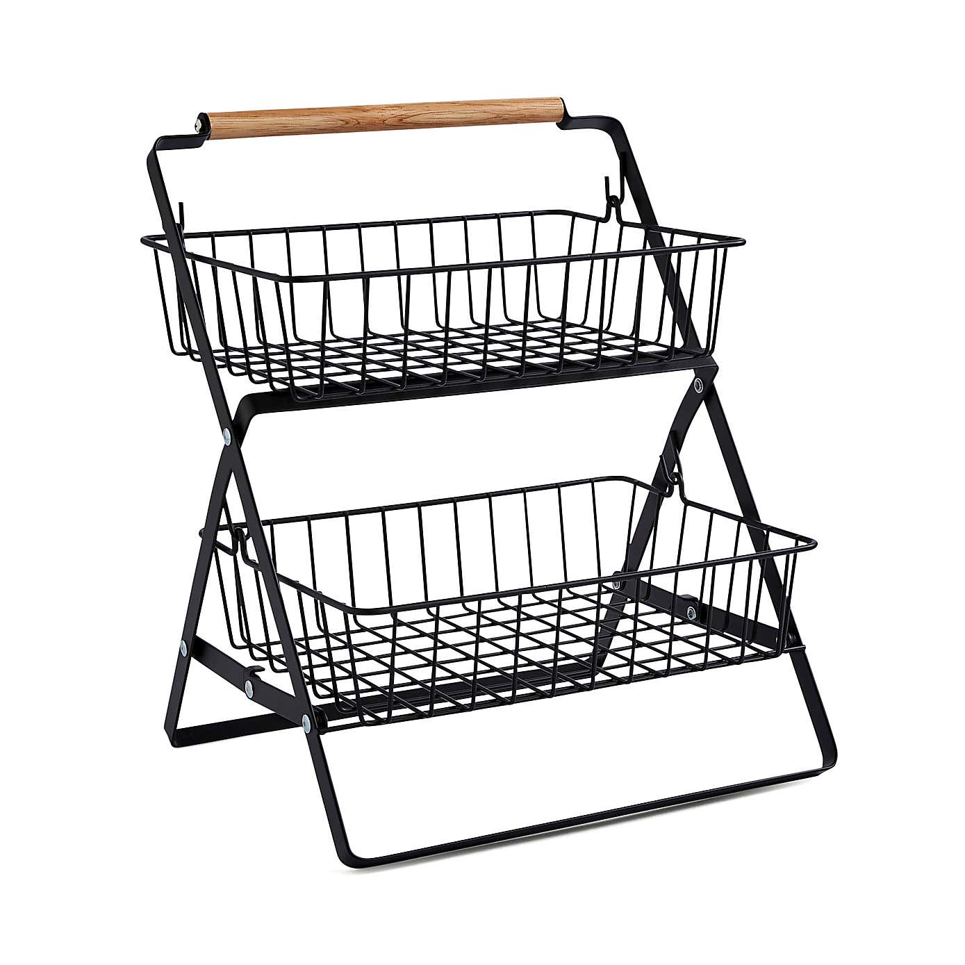 Black Wire 2 Tier Storage