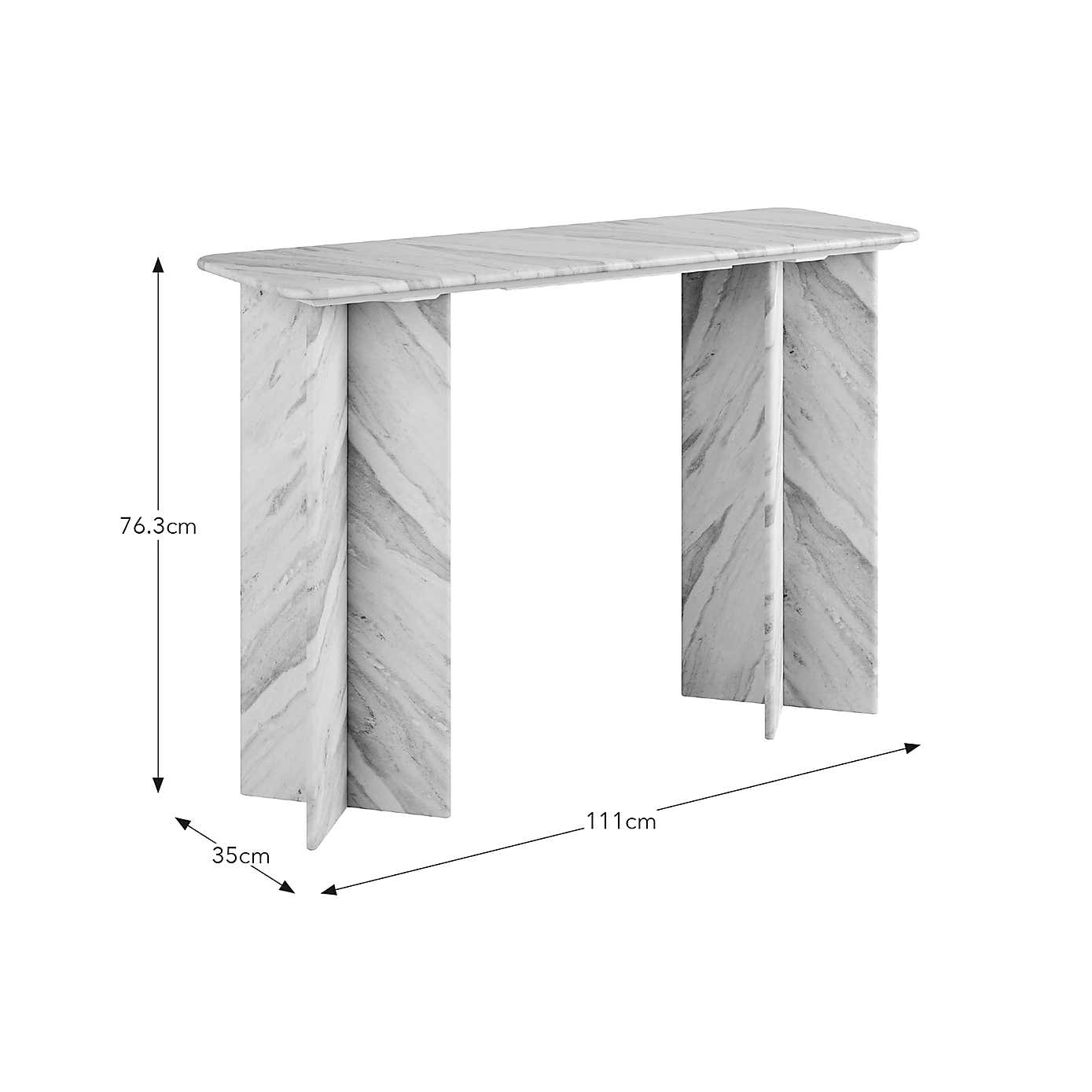 Lana Marble Console Table