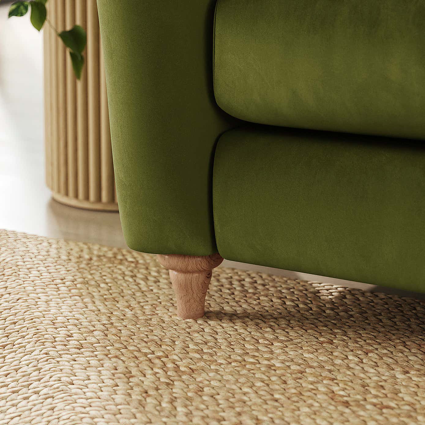 Hattie Matte Plush Velvet Corner Chaise Sofa