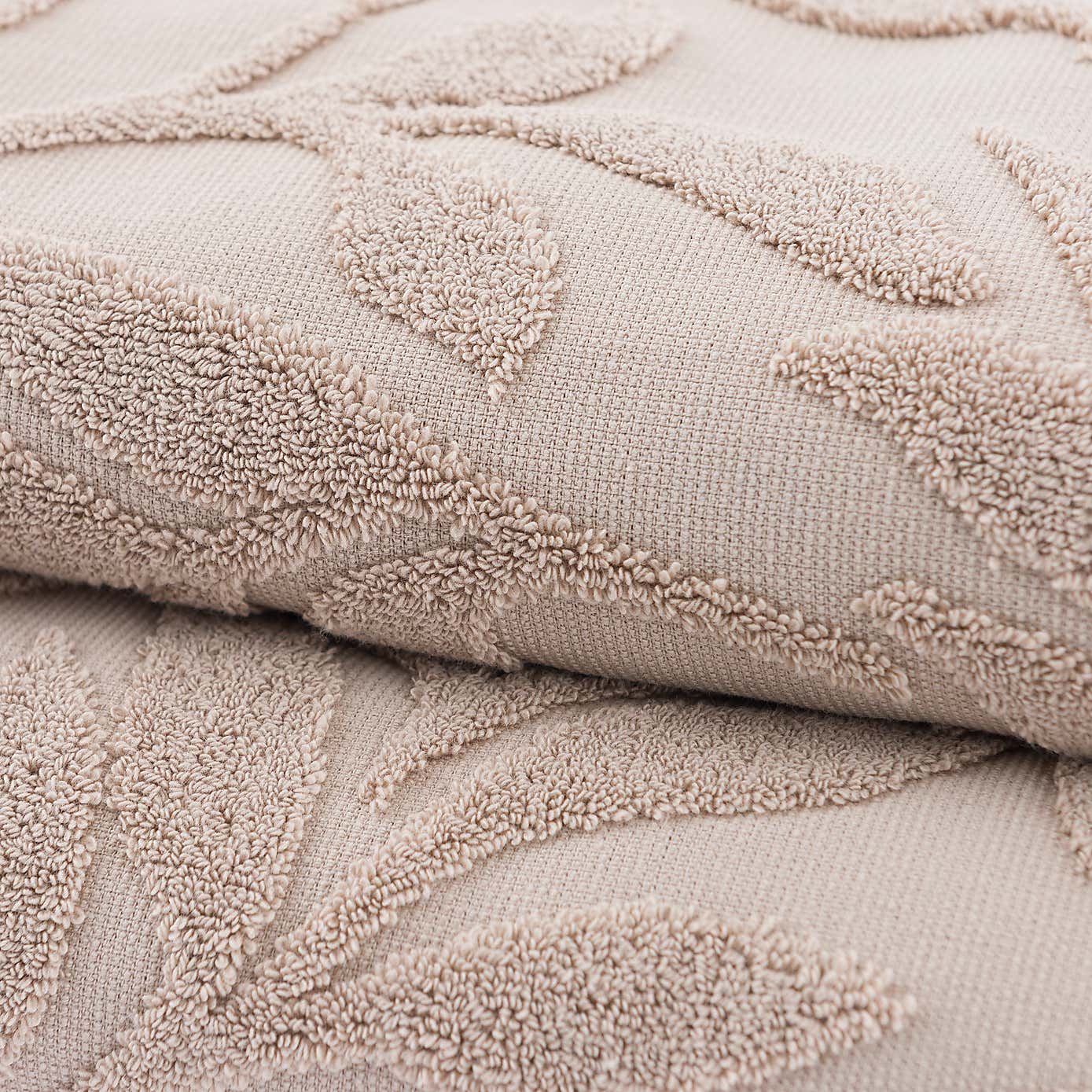 Woodland Leaf Sculptured Cotton Towel