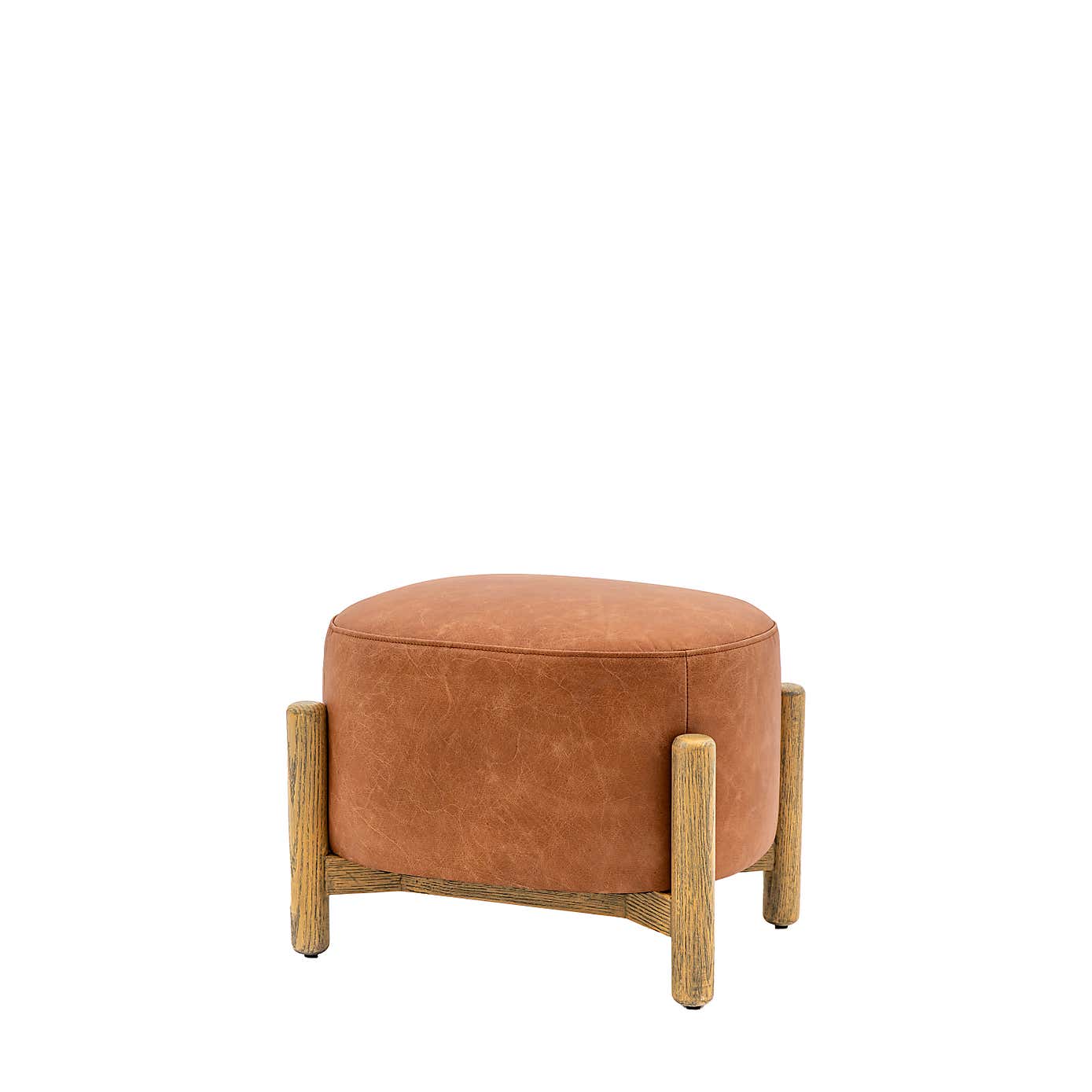 Belmont Footstool, Leather