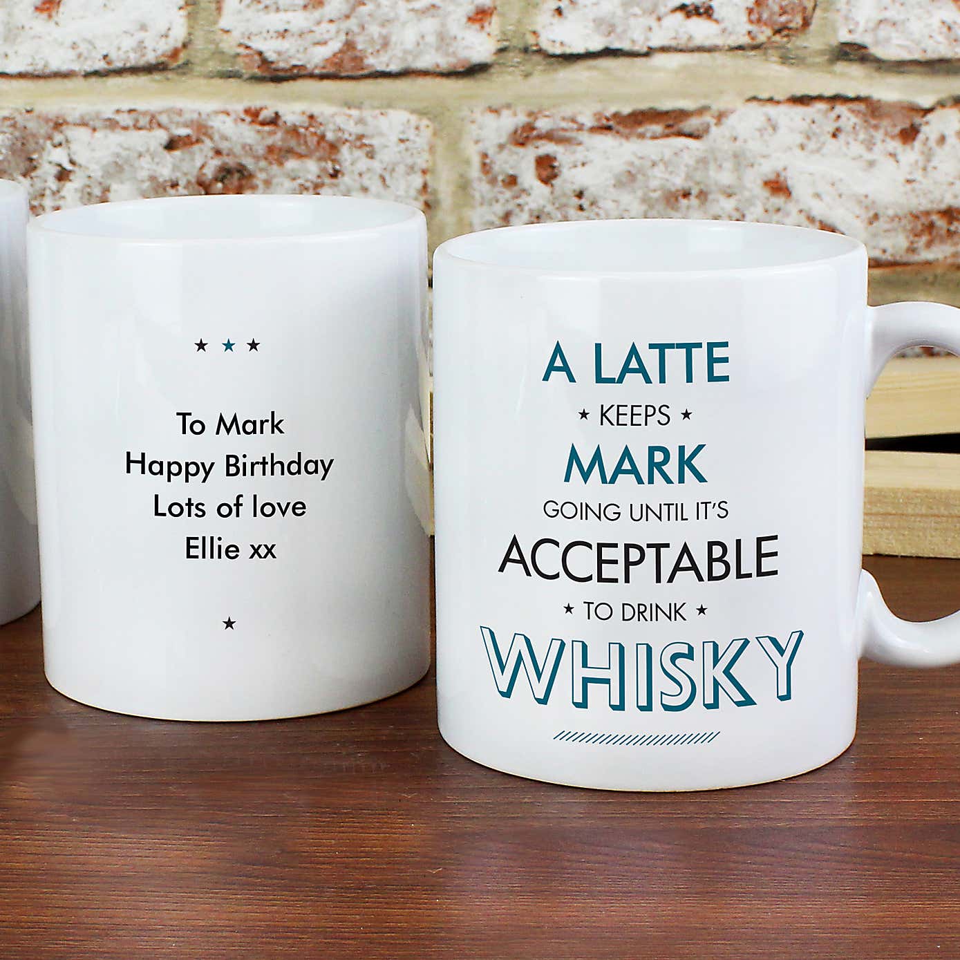 Personalised Acceptable To Drink Mug Blue