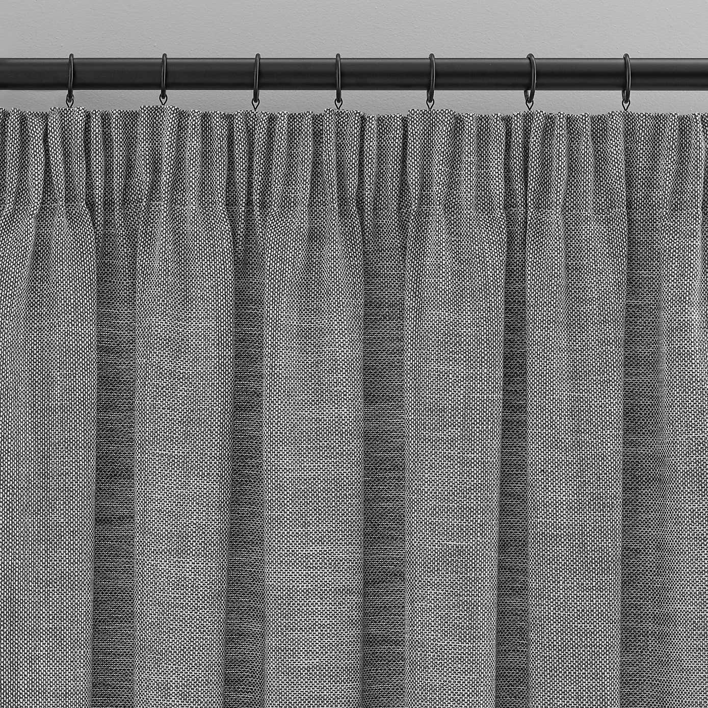 Zia Linen Look Multi Header Unlined Curtains