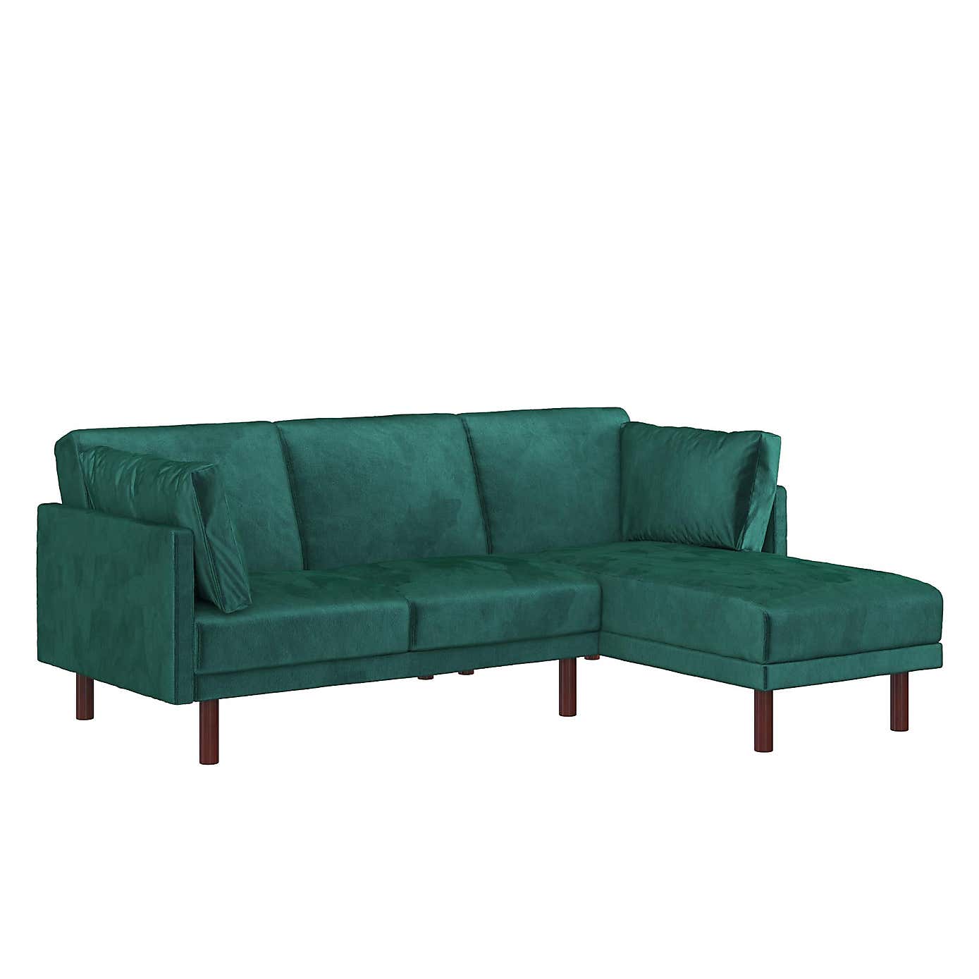 Clair Velvet Sprung Seat Sectional Sofa