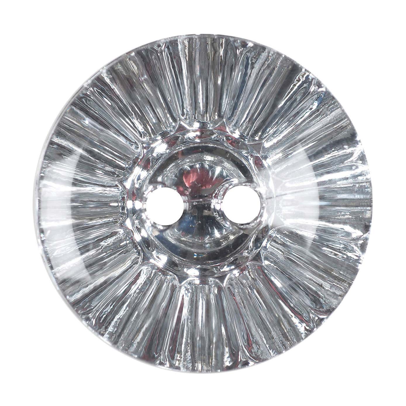 Round Crystal Buttons 17.5mm Pack of 2