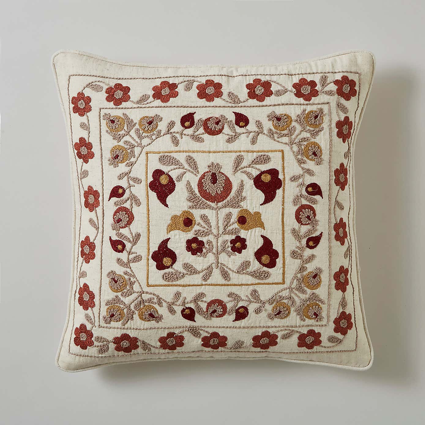 Churchgate Morcott Embroidered Square Cushion