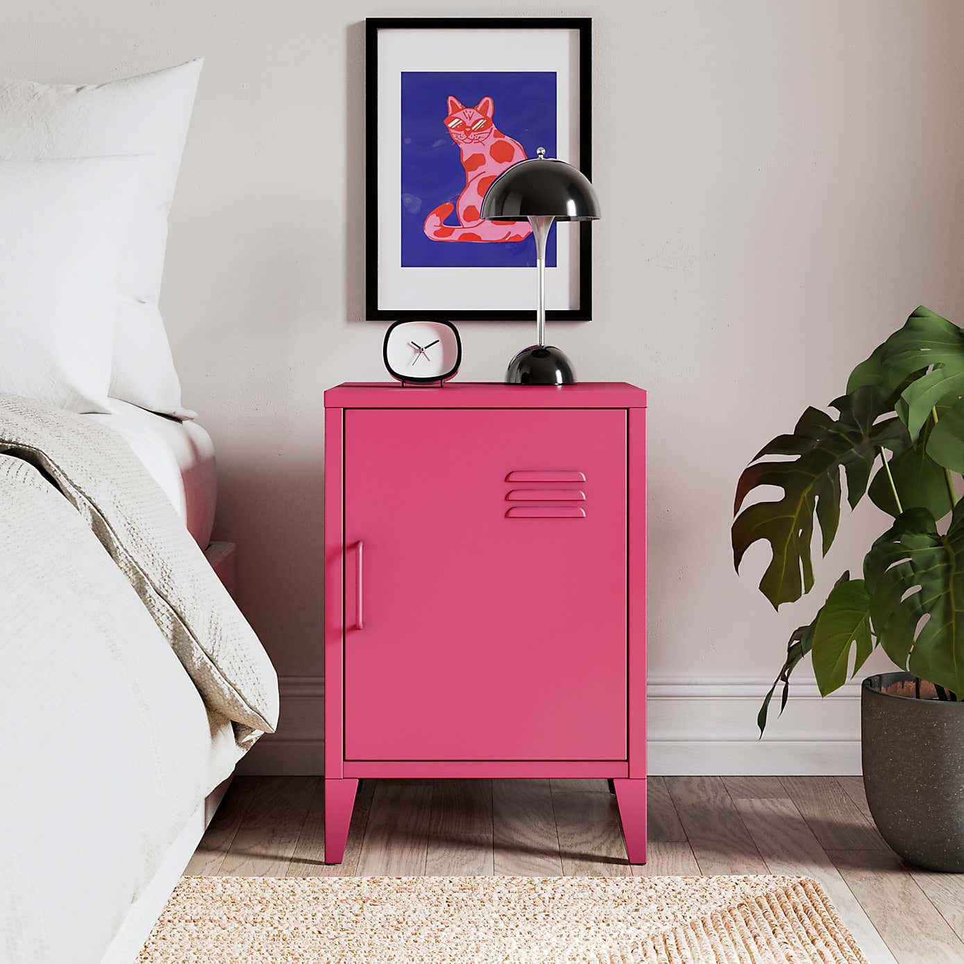 Helga Metal Bedside Table