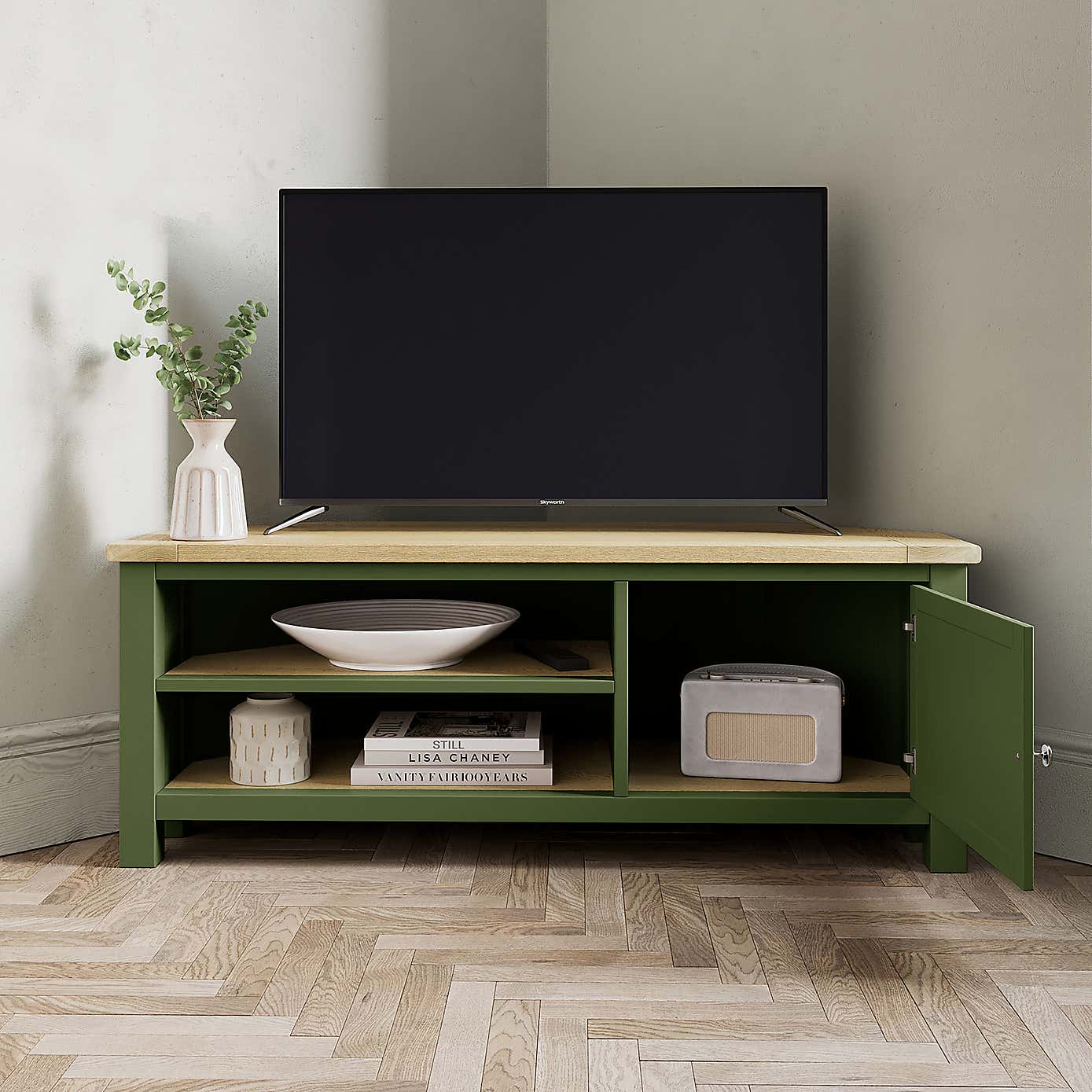 Olney Corner TV Unit Stone