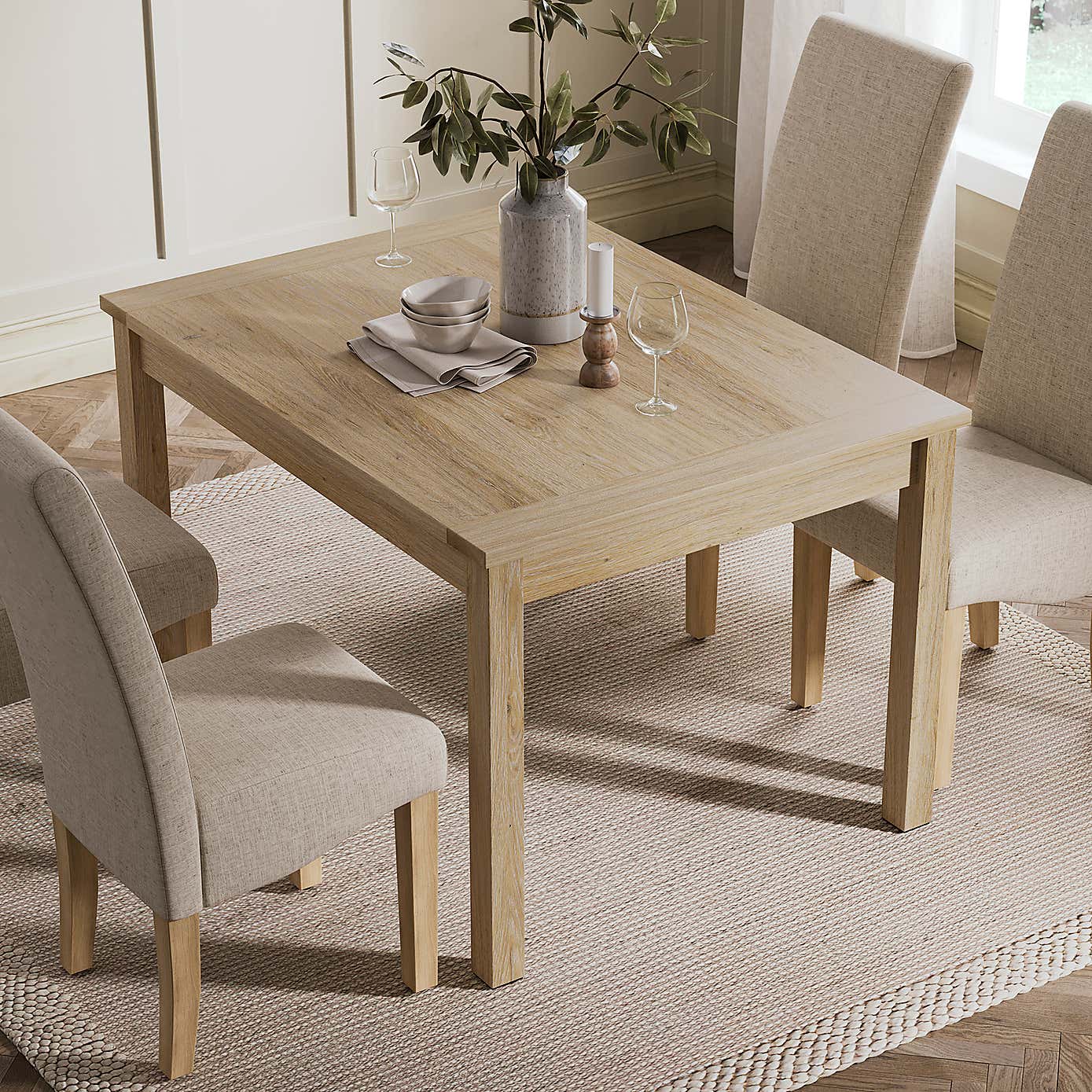 Olney Compact 6 Seater Rectangular Dining Table