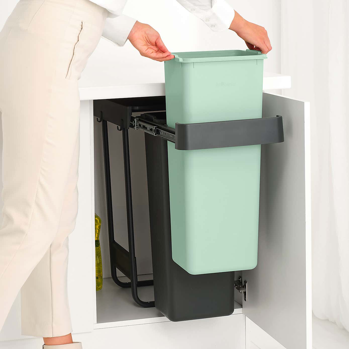 Brabantia Sort and Go 2 Sections 2 x 30L Bin
