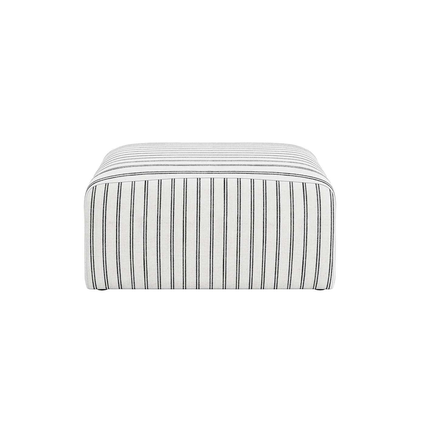 Ryder Chalk Stripe Pouffe
