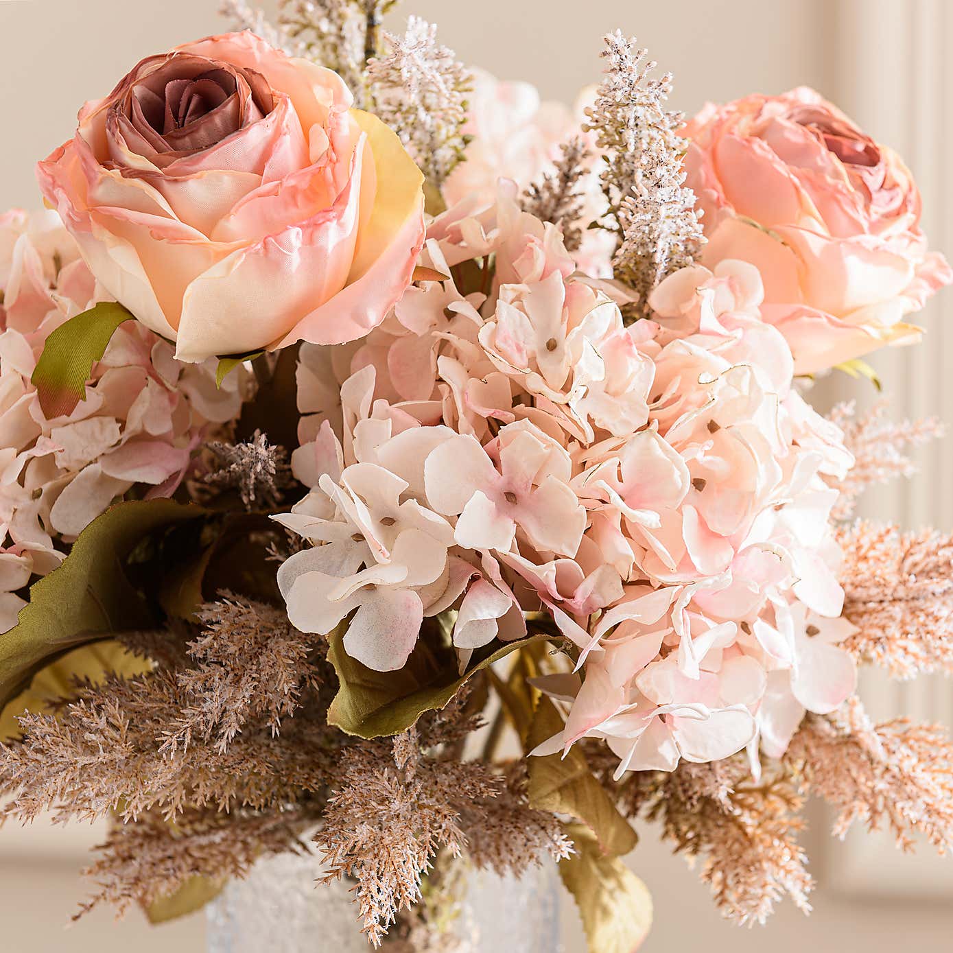 Artificial Dried Pink Bouquet