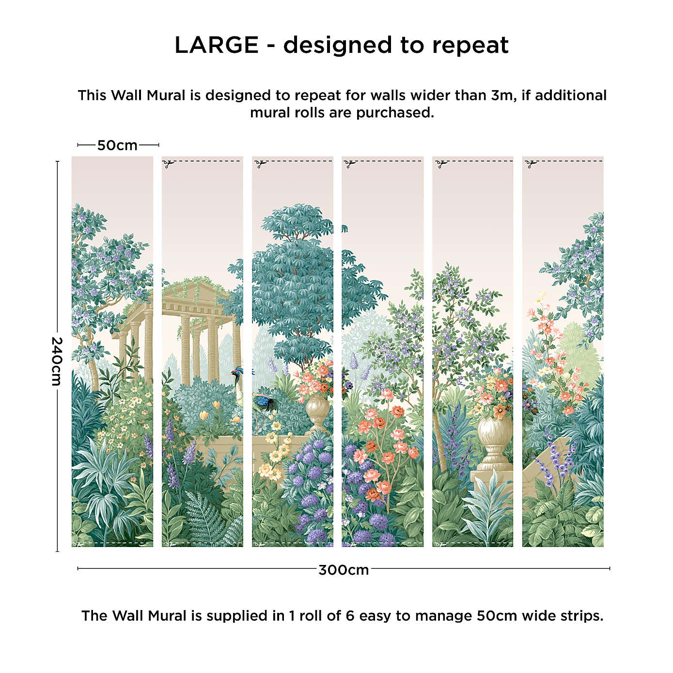 Cranberry and Laine Landscape Garden Wall Mural