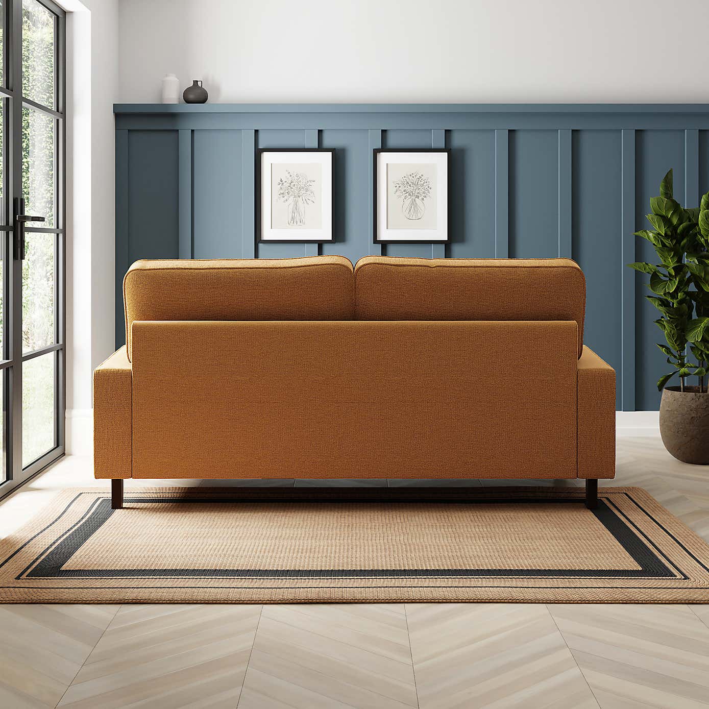 Beatrice Tonal Chenille 3 Seater Sofa