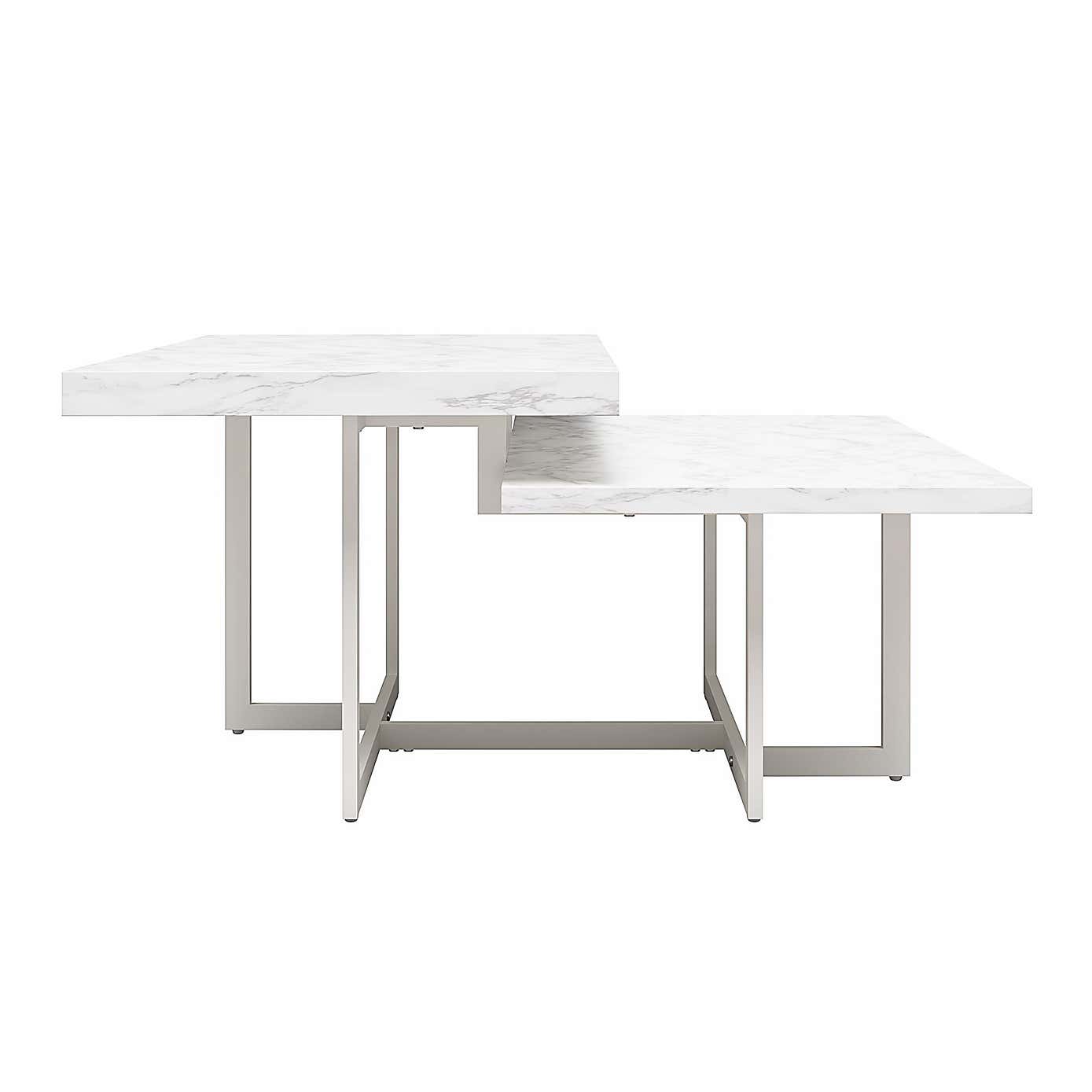 Brielle Coffee Table, Faux Marble