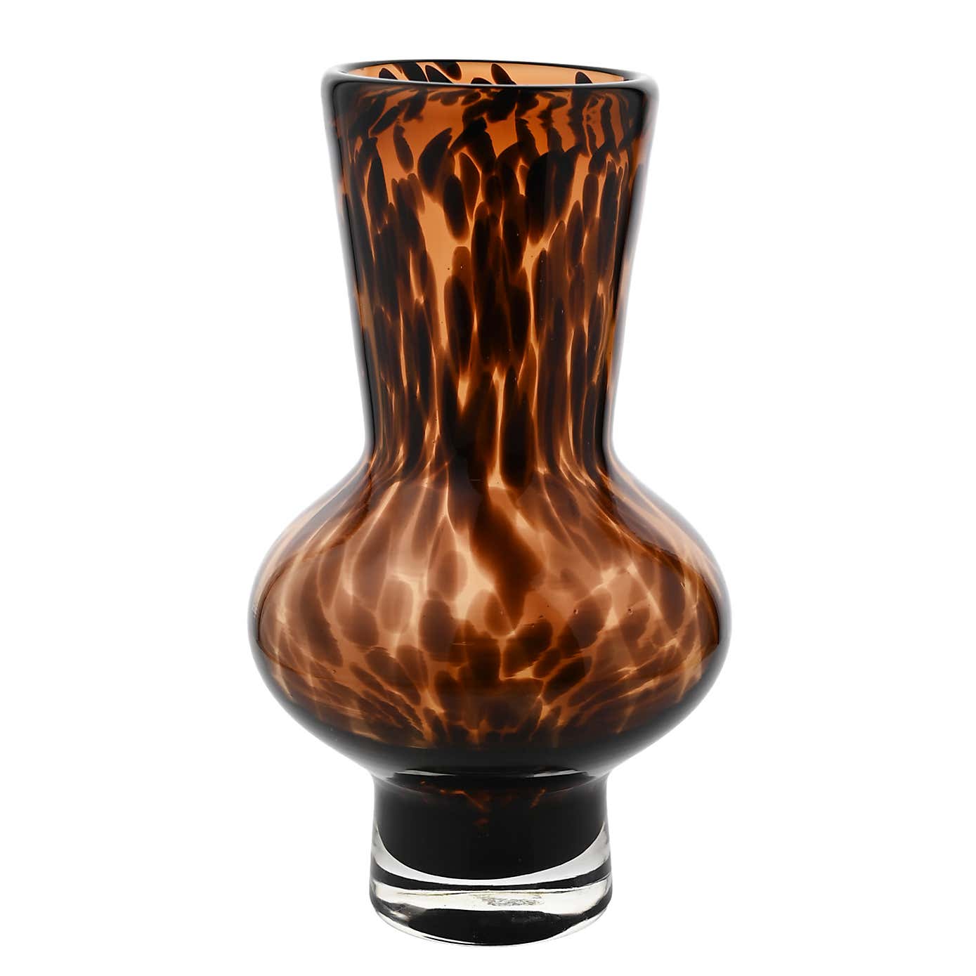 Hestia Tortoise Shell Glass Vase