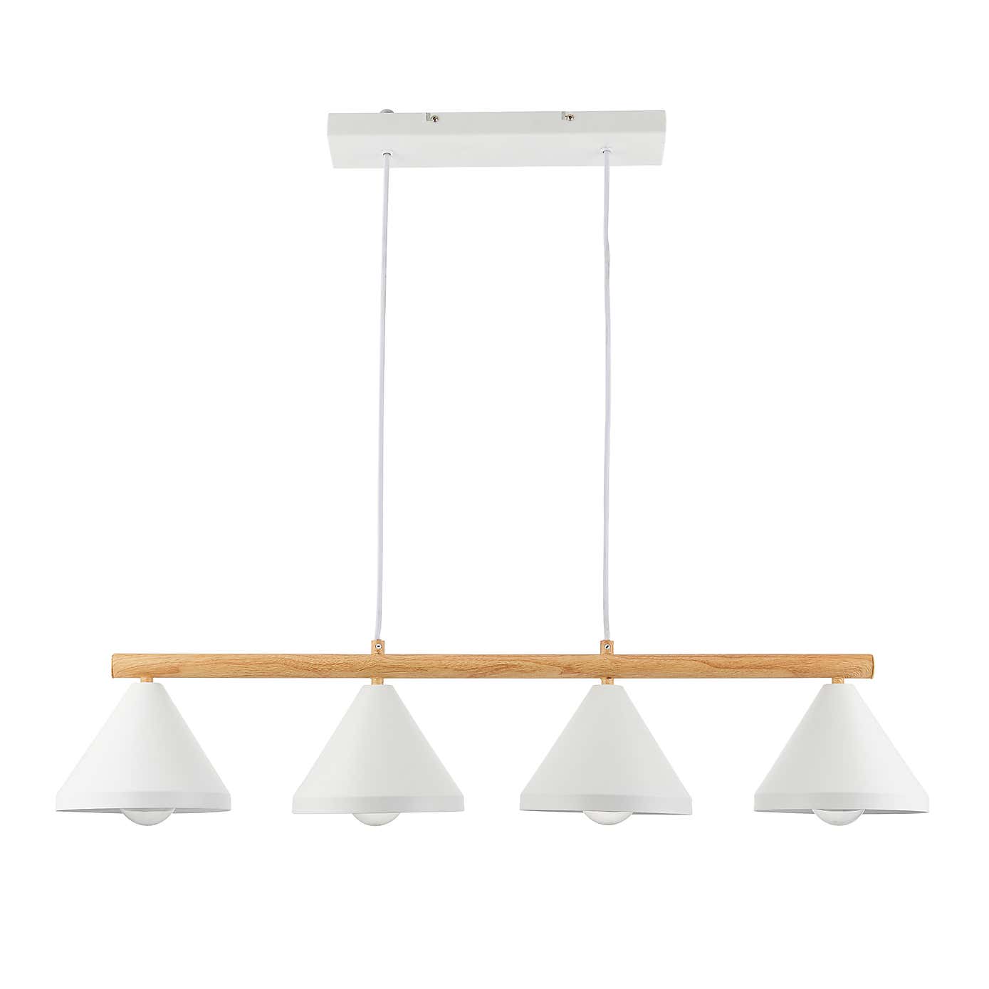 Gino Scandi 4 Light Adjustable Diner Ceiling Light