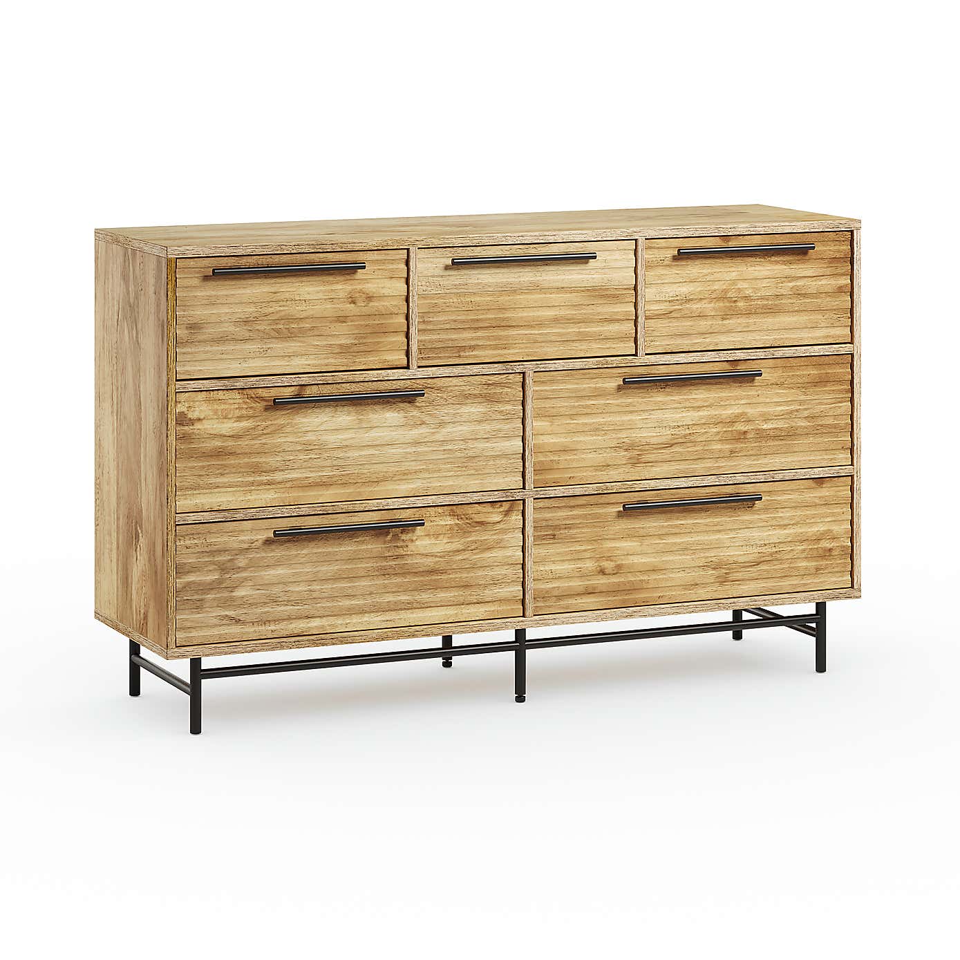 Bryant 7 Drawer Chest, Mango Wood Effect