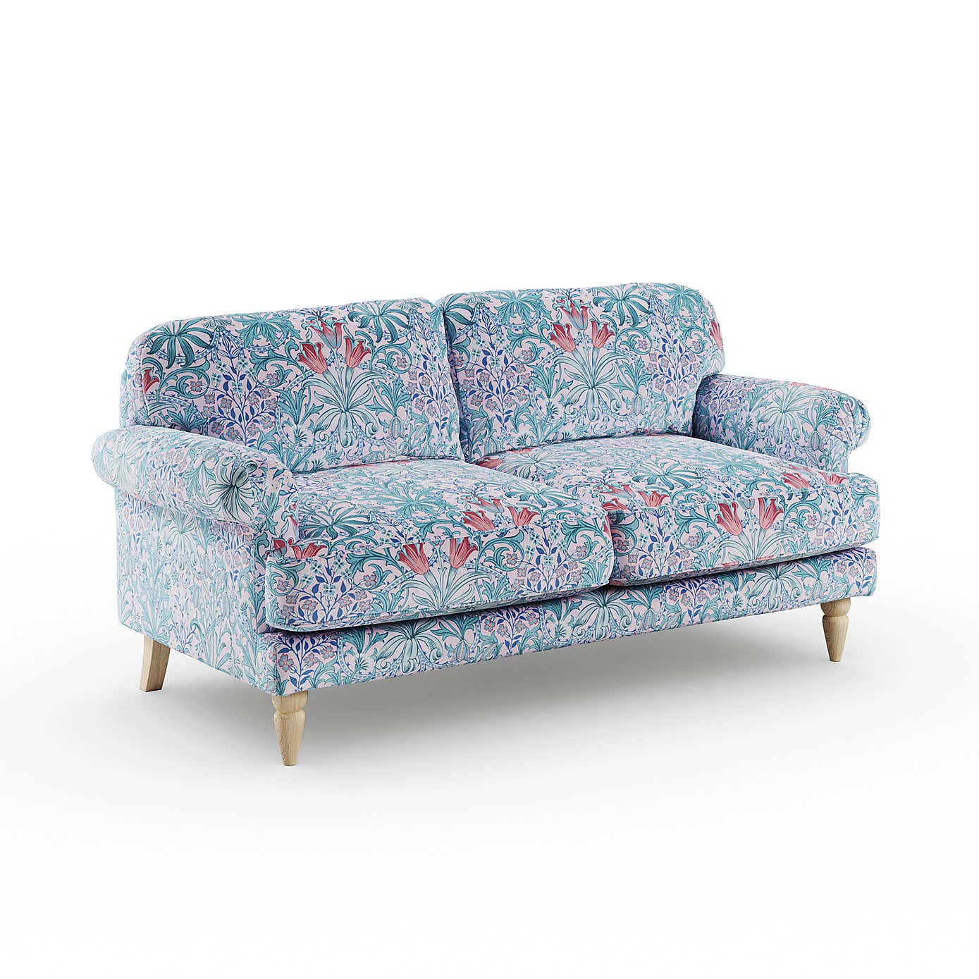 Jolene William Morris Woodland Weeds Print Velvet 3 Seater Sofa