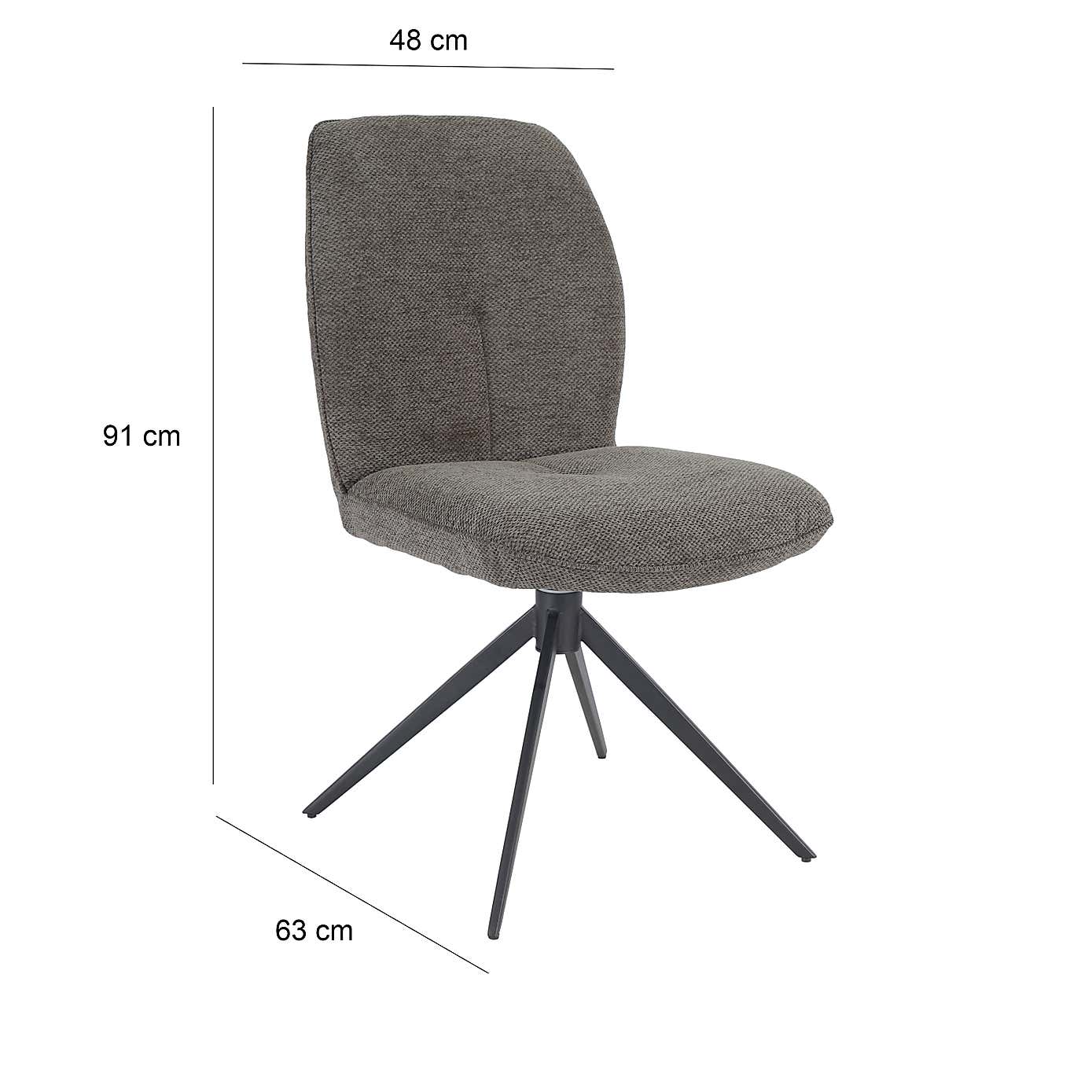 Indus Valley Camden 4-6 Seater Extendable Dining Table With 4 Pebble Grey Chairs