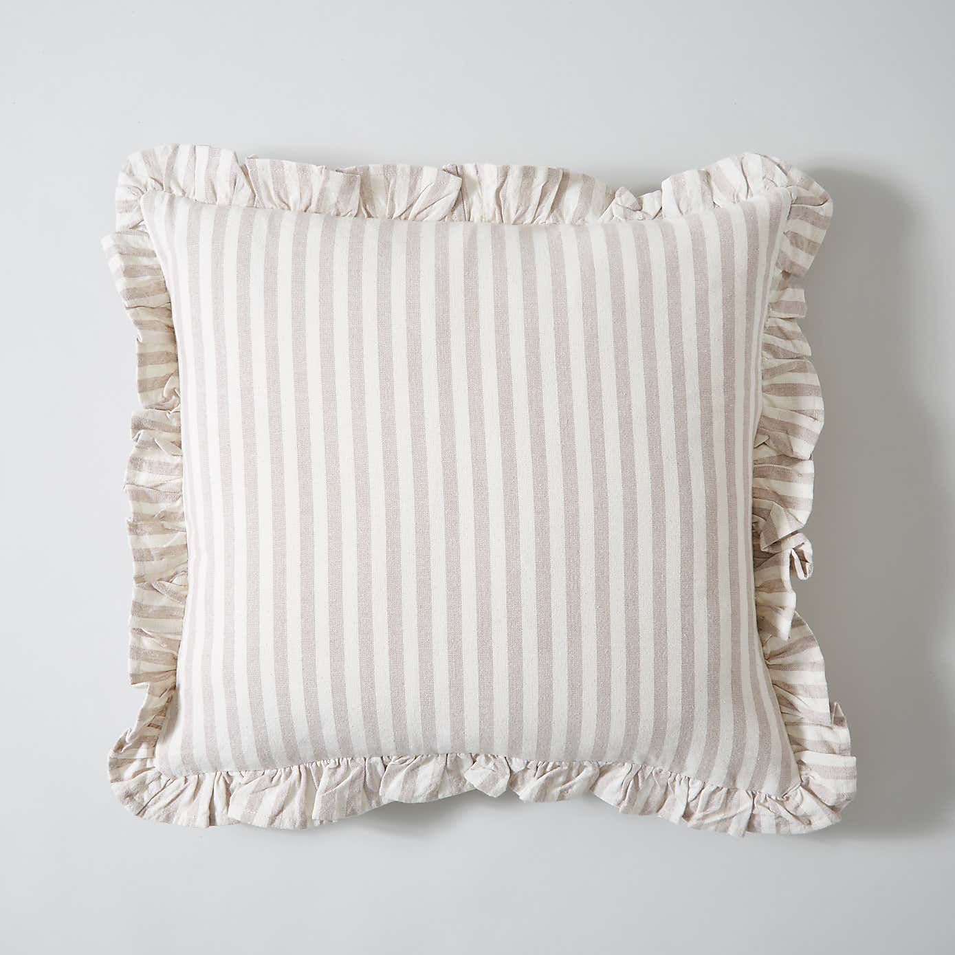 Frilled Stripe Cushion Cover
