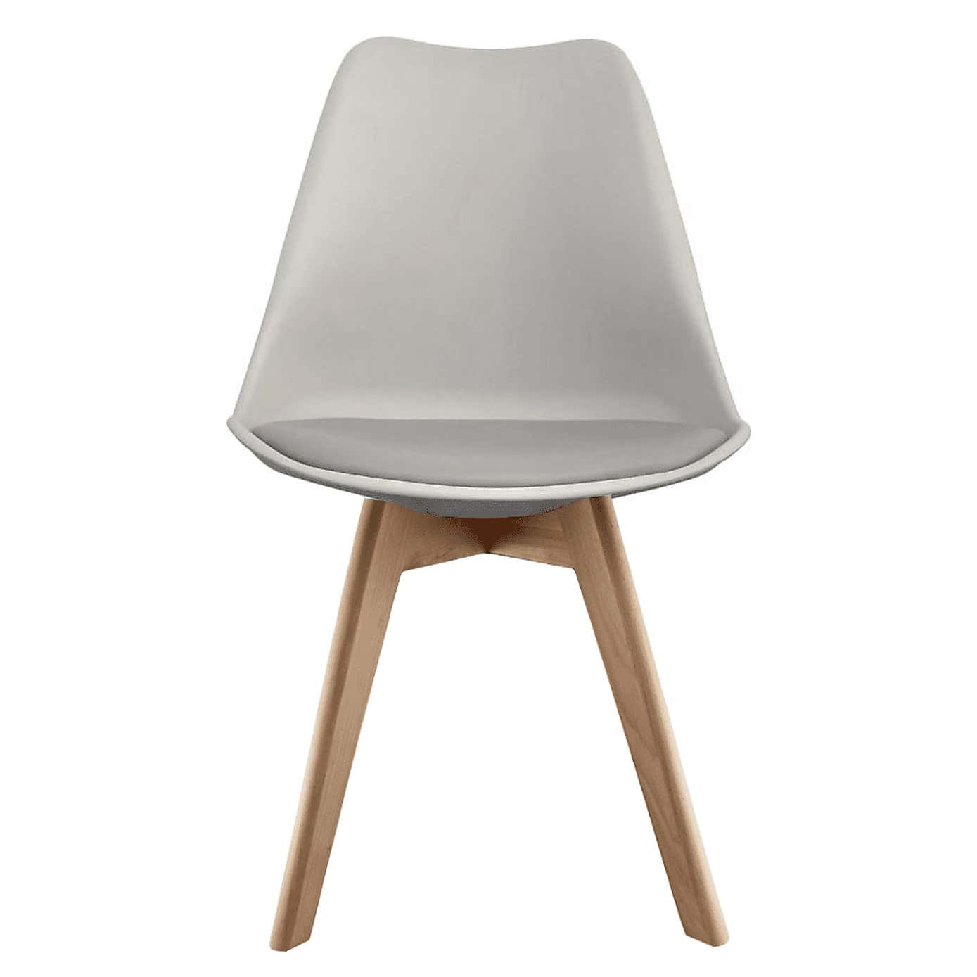 Fusion Living Soho Plastic Dining Chair with Squared Legs