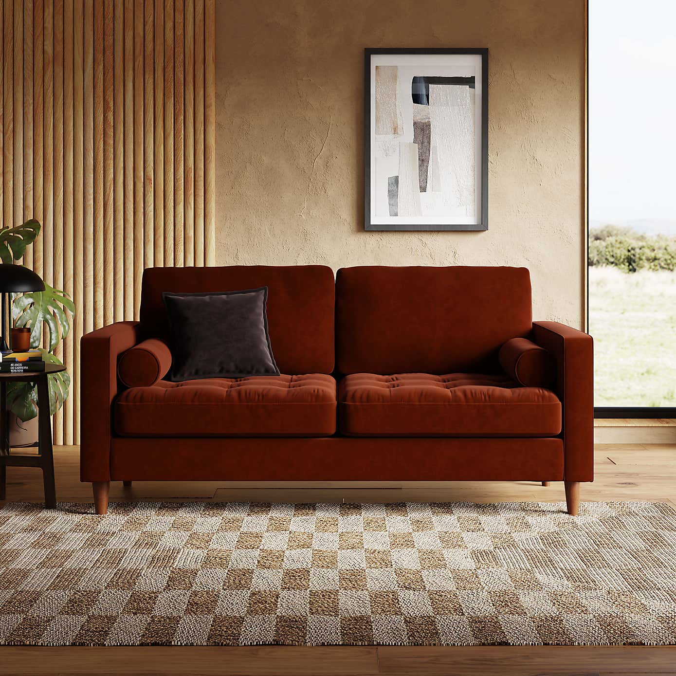 Zoe Casual Sit Velvet 3 Seater Sofa Bed