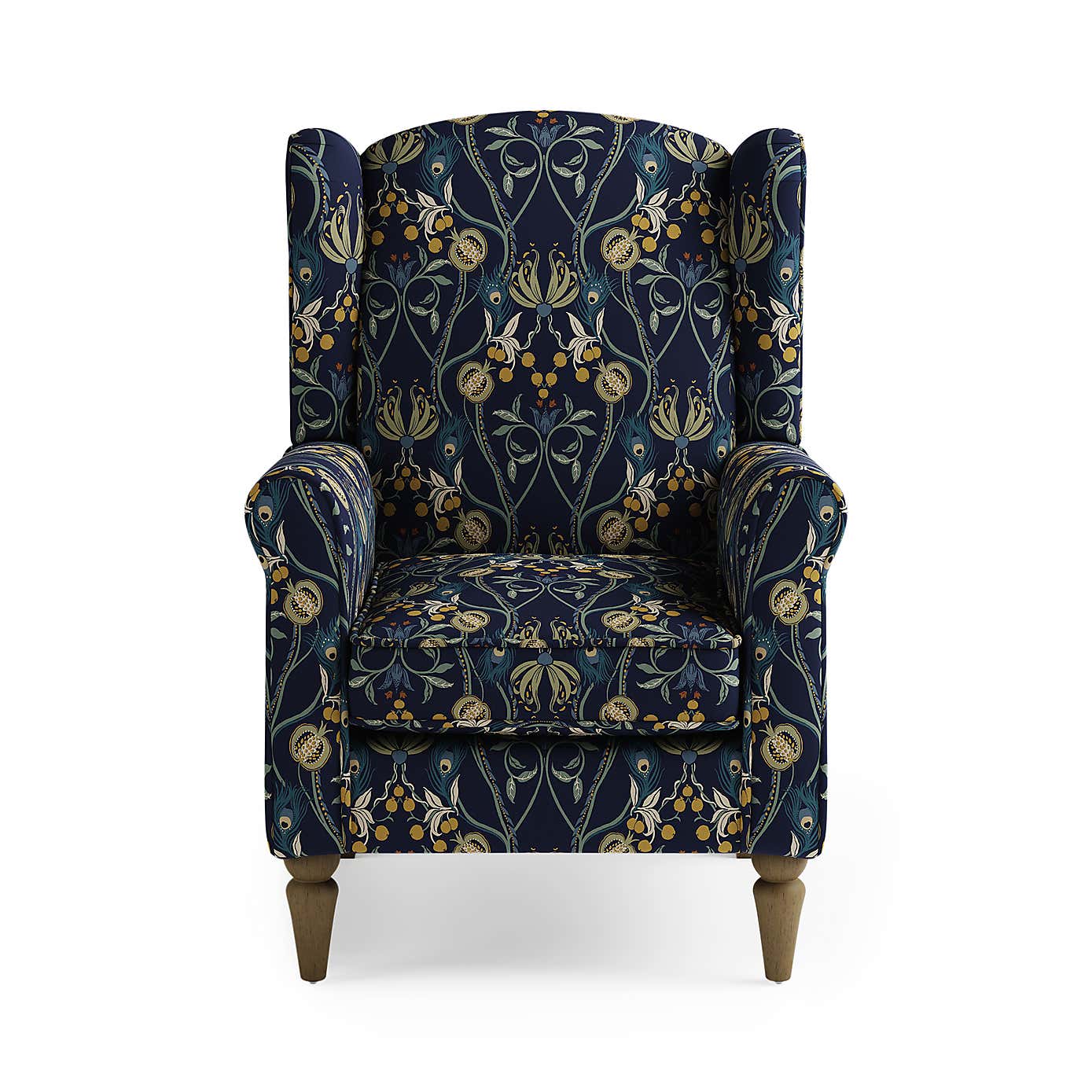 Oswald Havisham Print Wingback Armchair