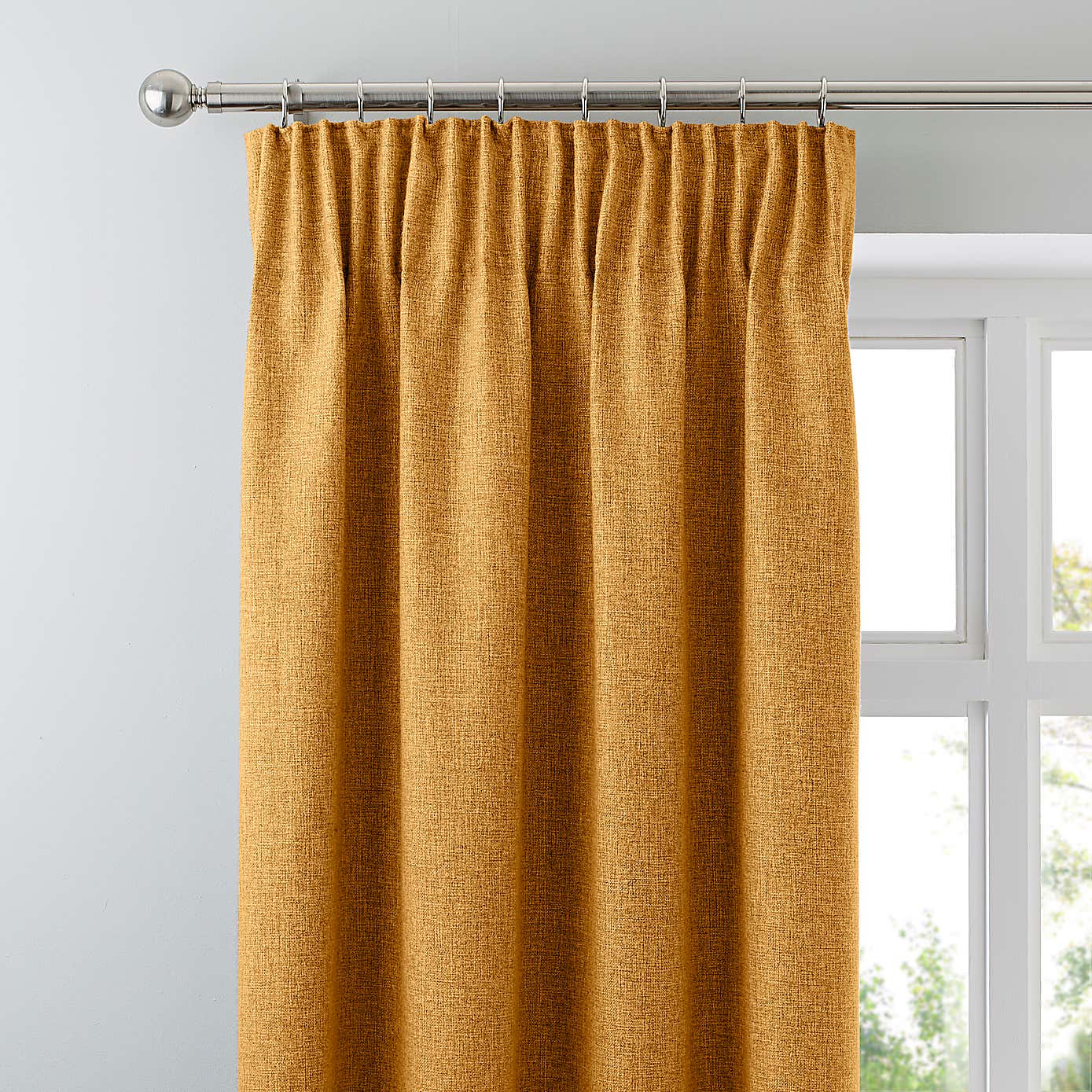 Jennings Natural Thermal Pencil Pleat Curtains