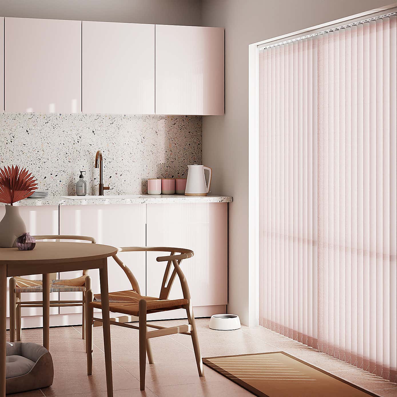 Stripe Cordless Vertical Blind