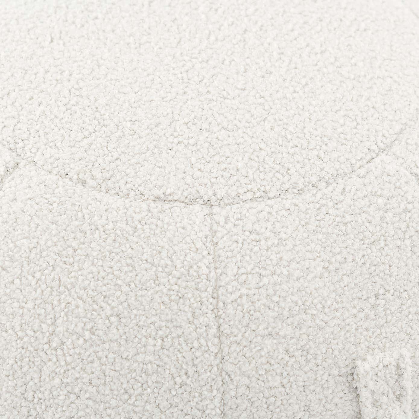 Adella Sherpa Ivory Ball Pouffe