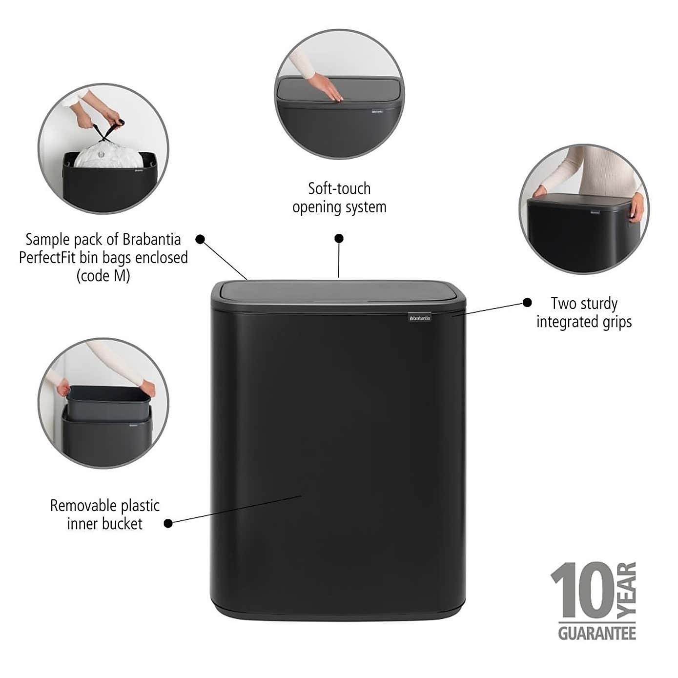 Brabantia Bo 60L Touch Bin