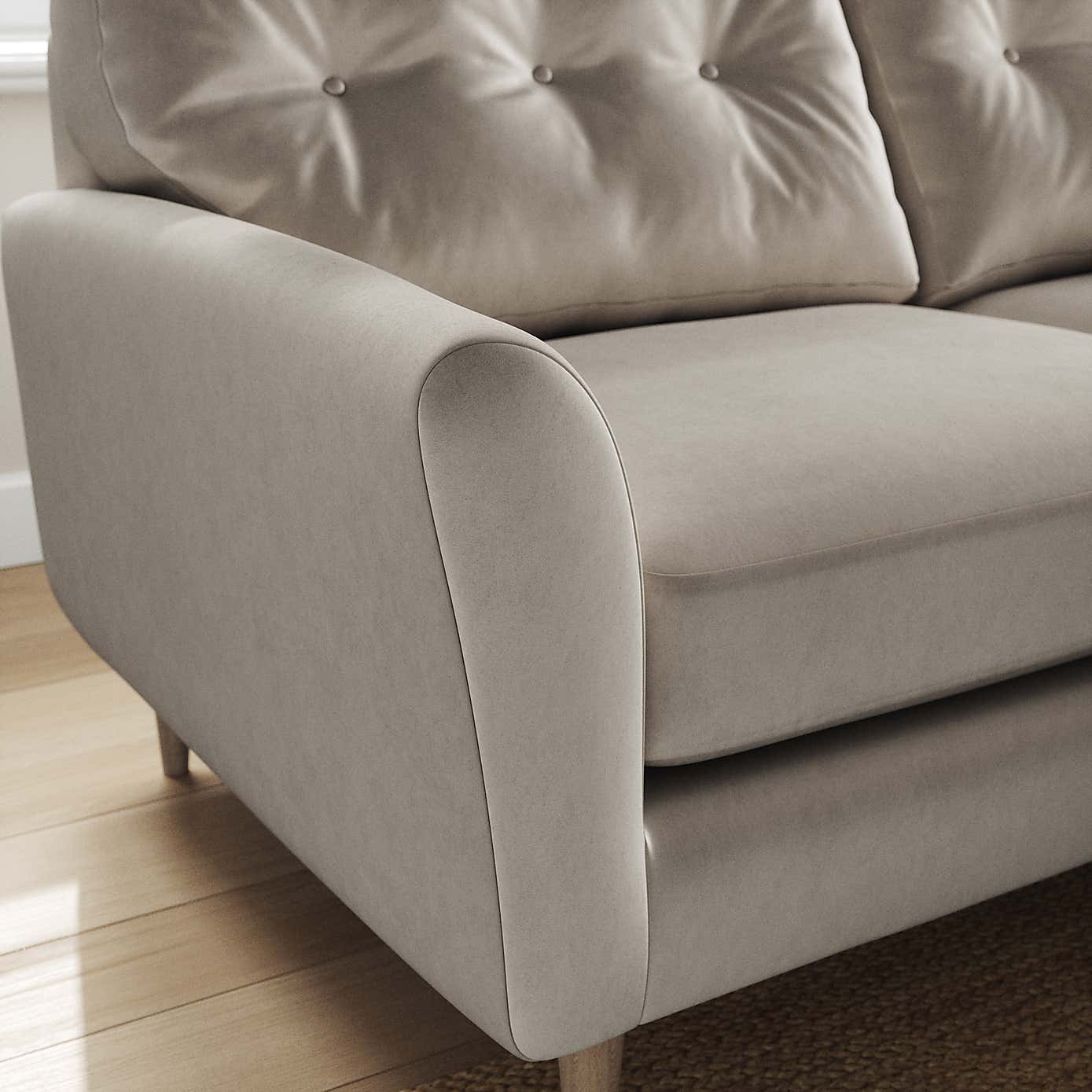 Sven Opulent Velvet Corner Chaise Sofa