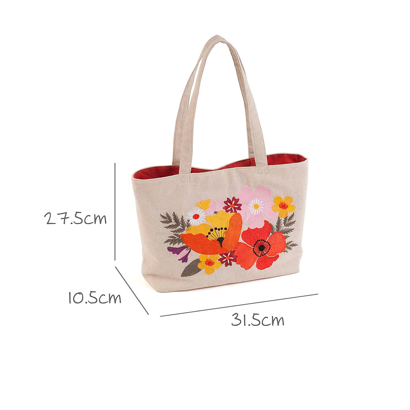Hobby Gift Red Wildflowers Tote Bag