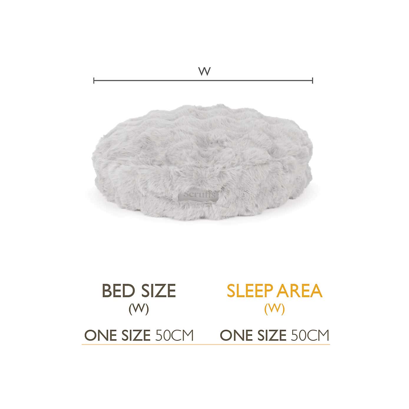 Scruffs Luxurious Alpine Round Pet Cushion