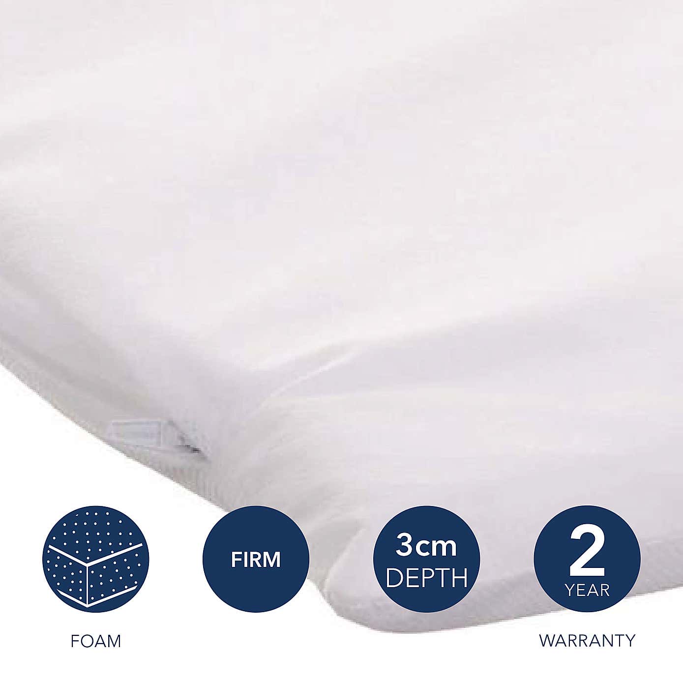Obaby Foam Crib Mattress, 90 x 40cm