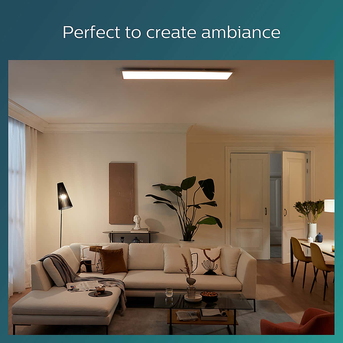 Philips Panel Ceiling Integrated LED Light, Warm White