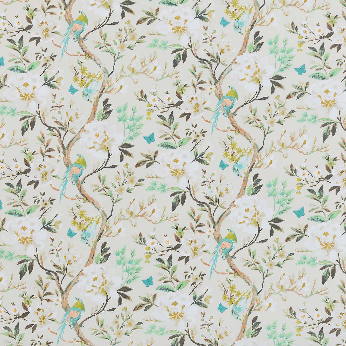 By the Metre Summer Birds PVC Natural