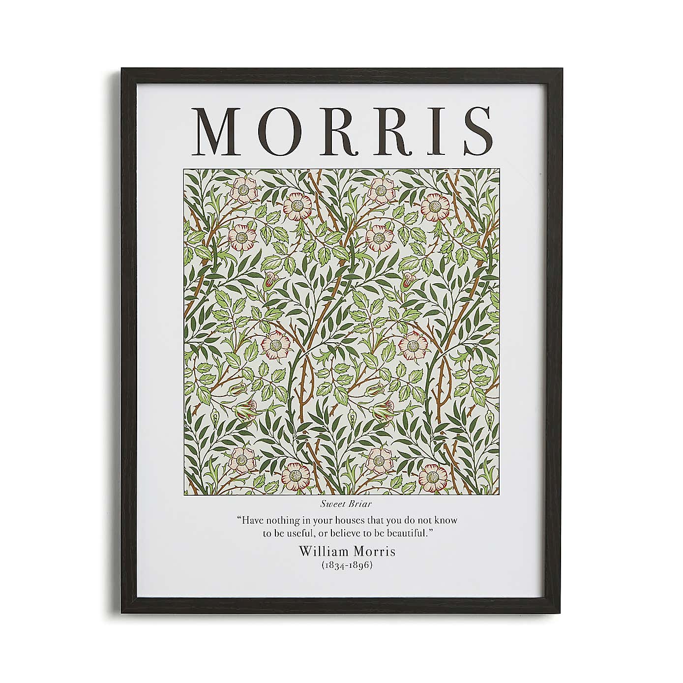 Sweet Briar by William Morris Framed Print