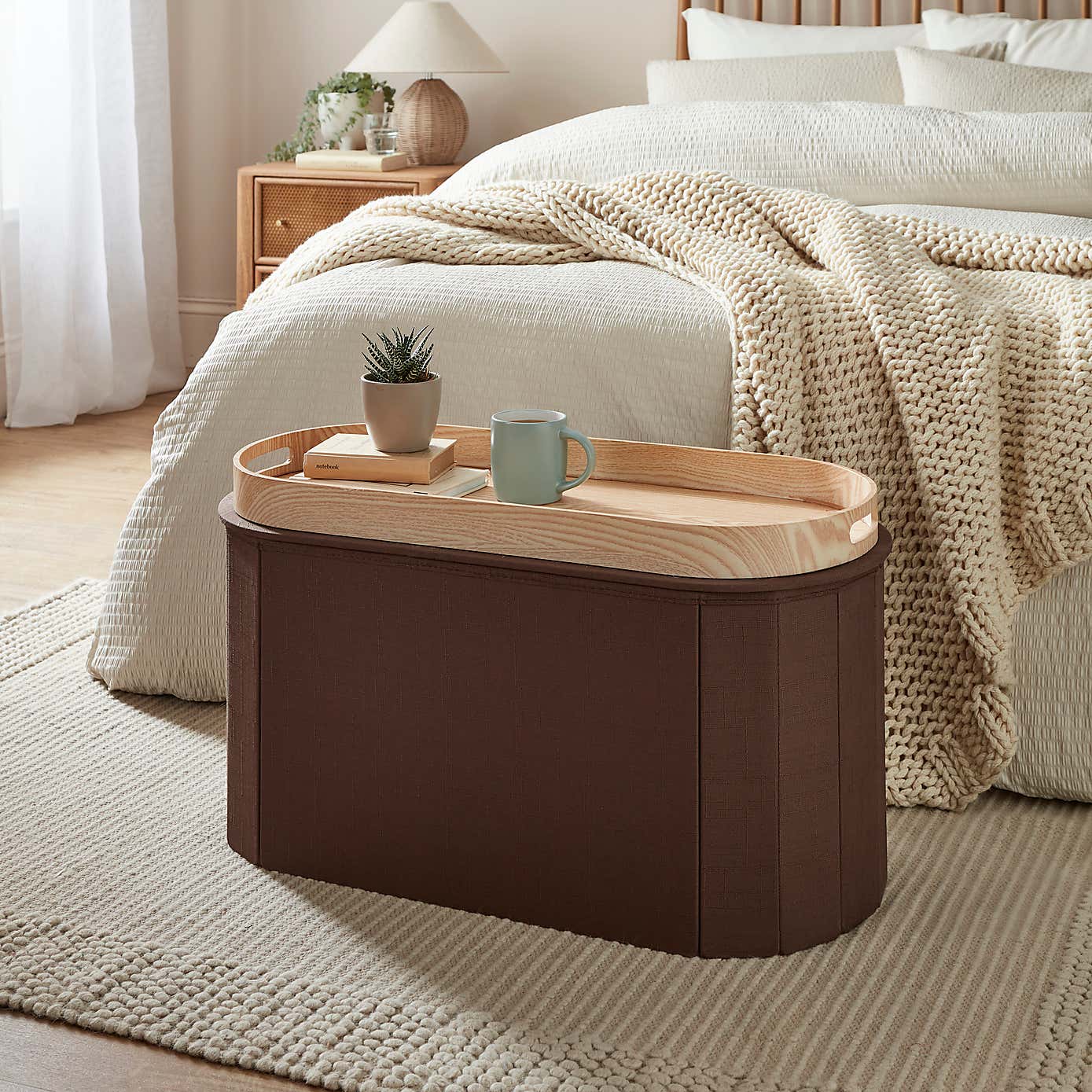 Edited Life Lozenge Ottoman