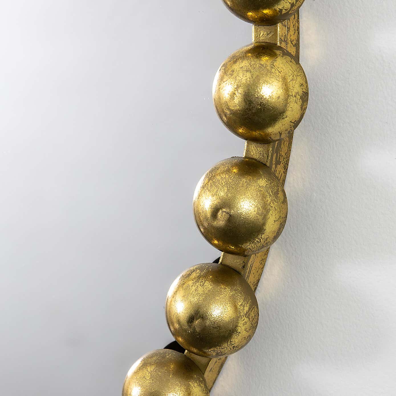 Annadel Beaded Round Wall Mirror