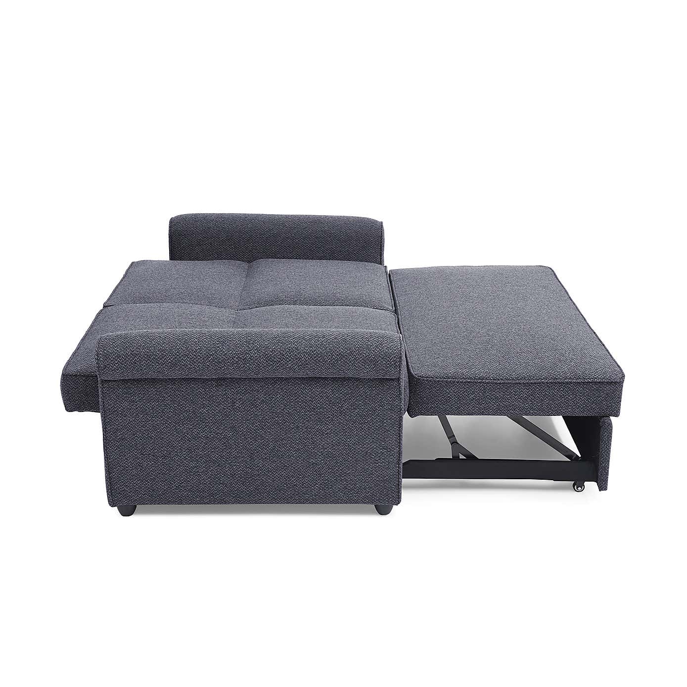 Kayden Fabric 2 Seater Scroll Arm Sofabed