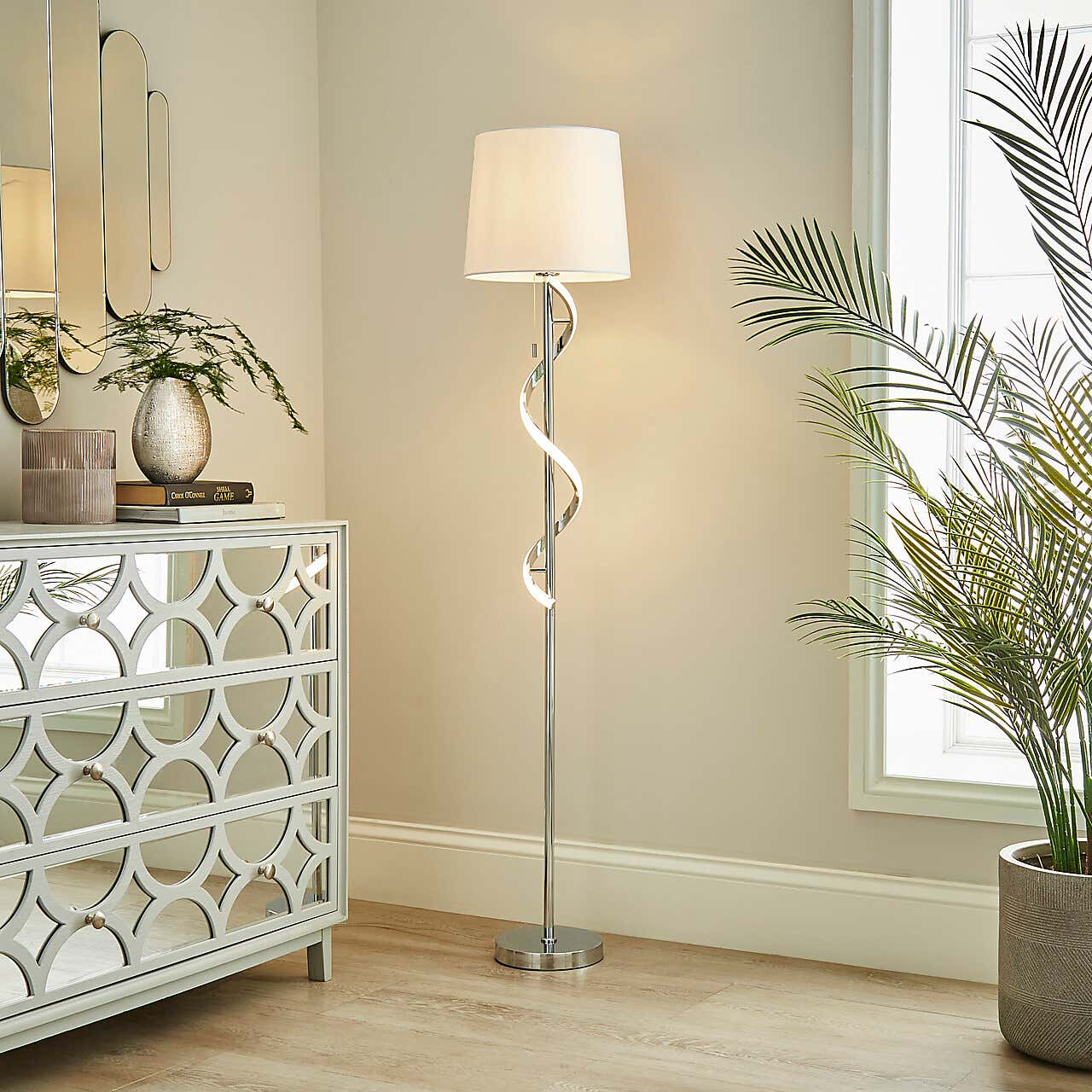 Palais 2 Light Metal Floor Lamp