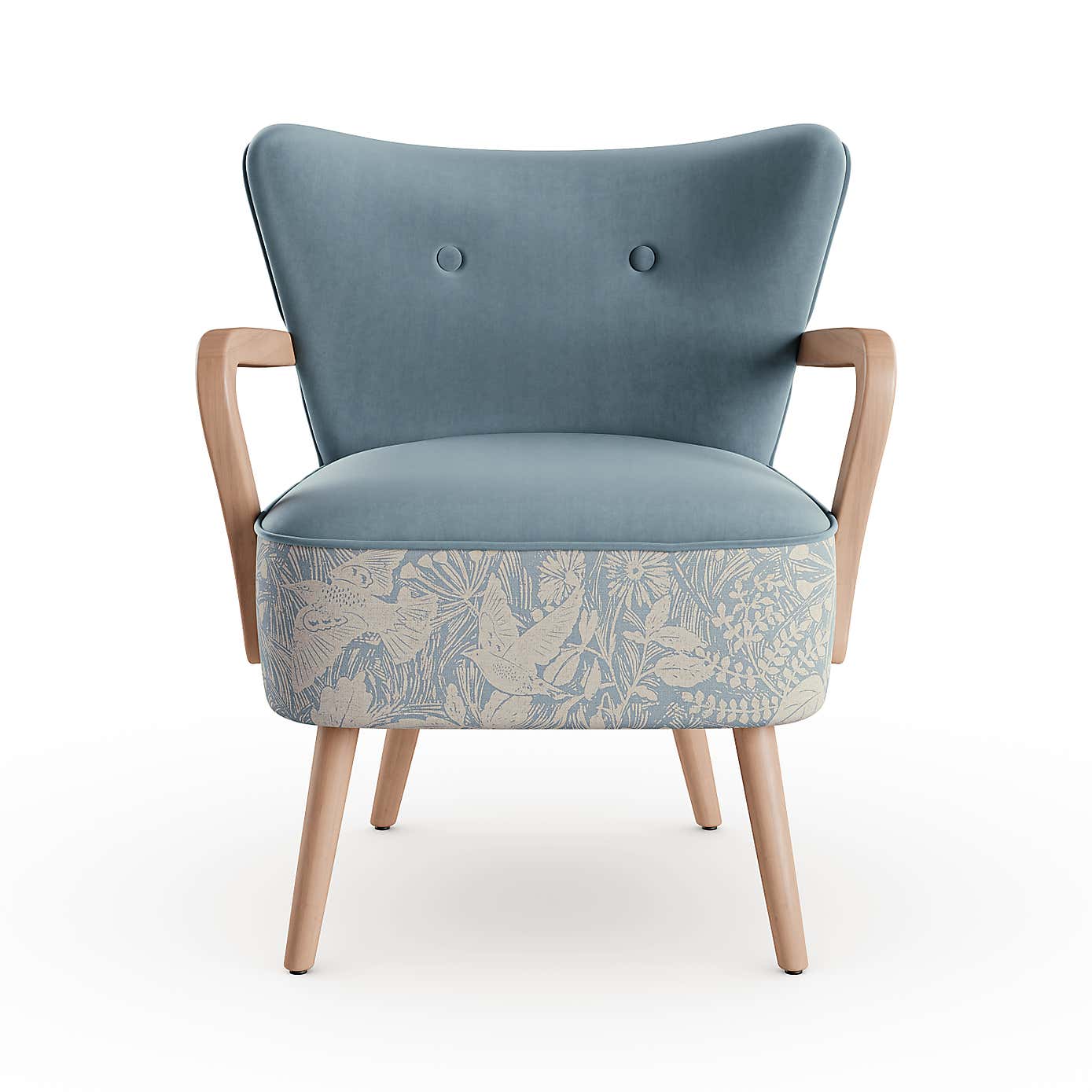 Eliza Wooden Arm Occasional Armchair